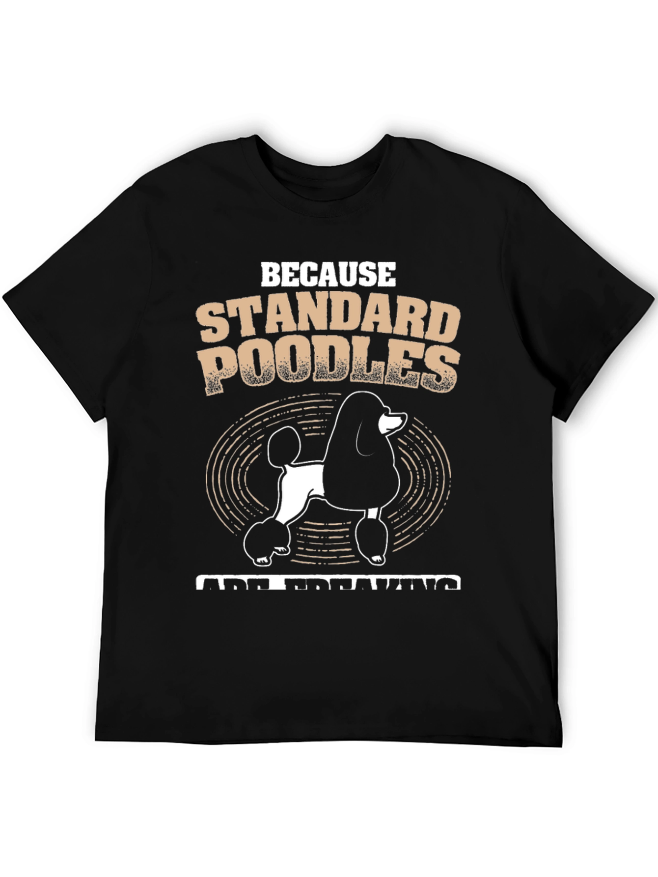 Black Standard Poodle T-Shirt - Dog Lover Tee view 5