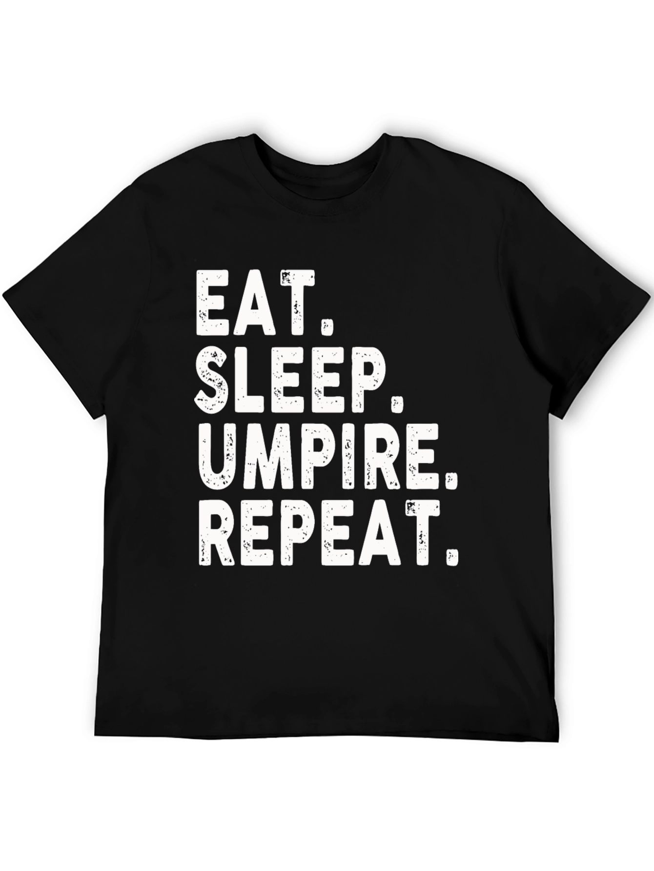 Black Eat Sleep Umpire Repeat Graphic Tee view 5