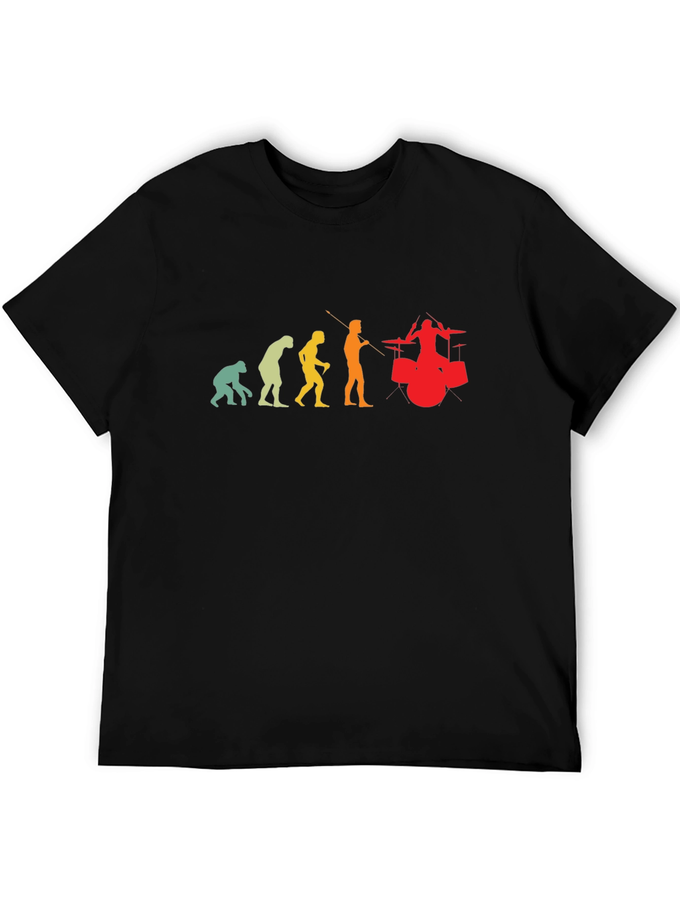 Black Evolution of Drumming T-Shirt view 5