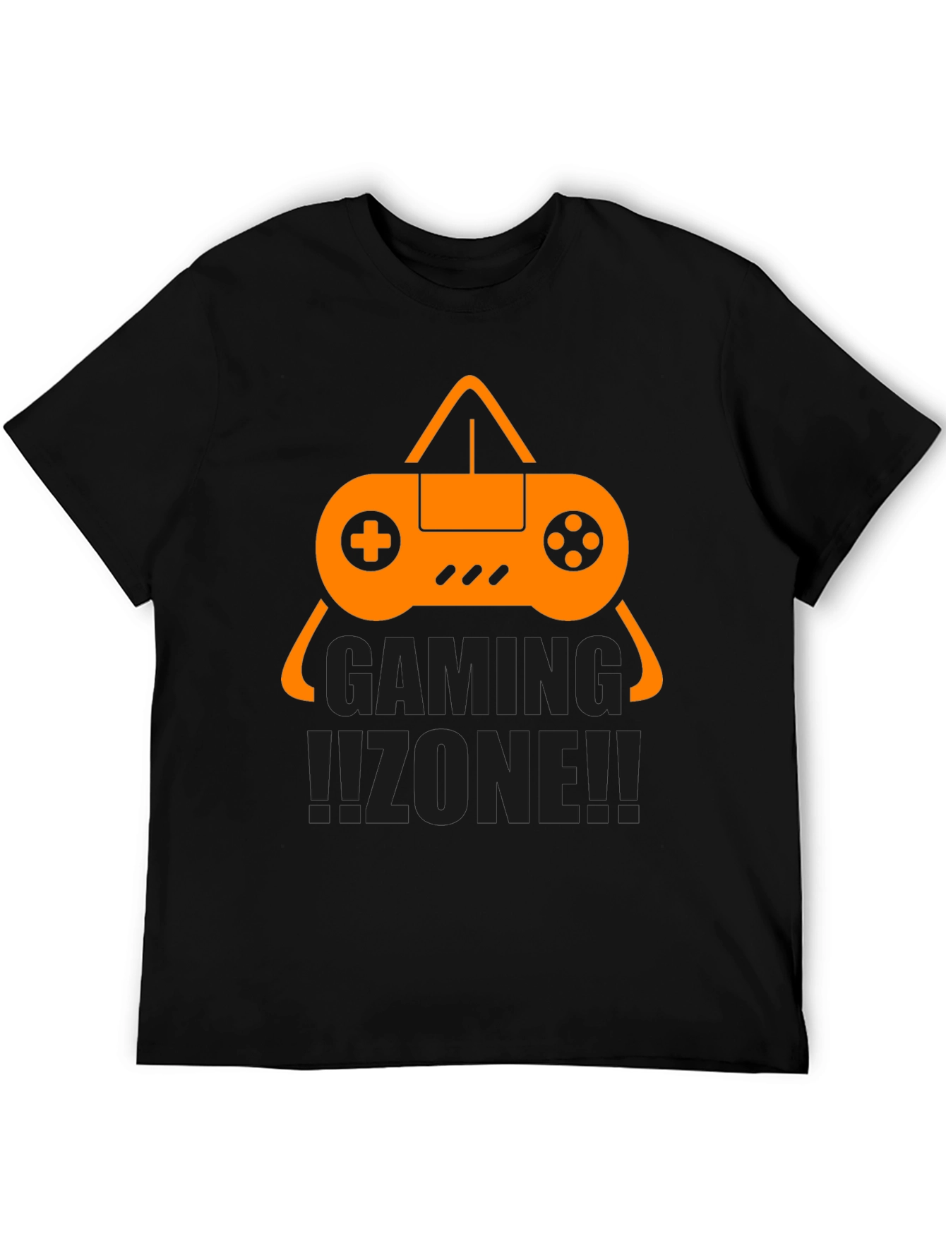 Black Gaming Zone Graphic Tee - Black view 5