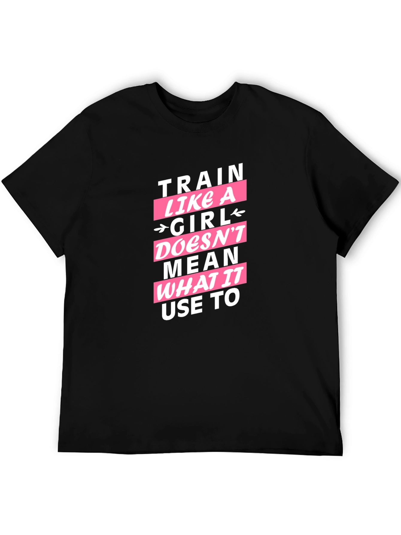 Black Train Like A Girl Graphic Tee view 5