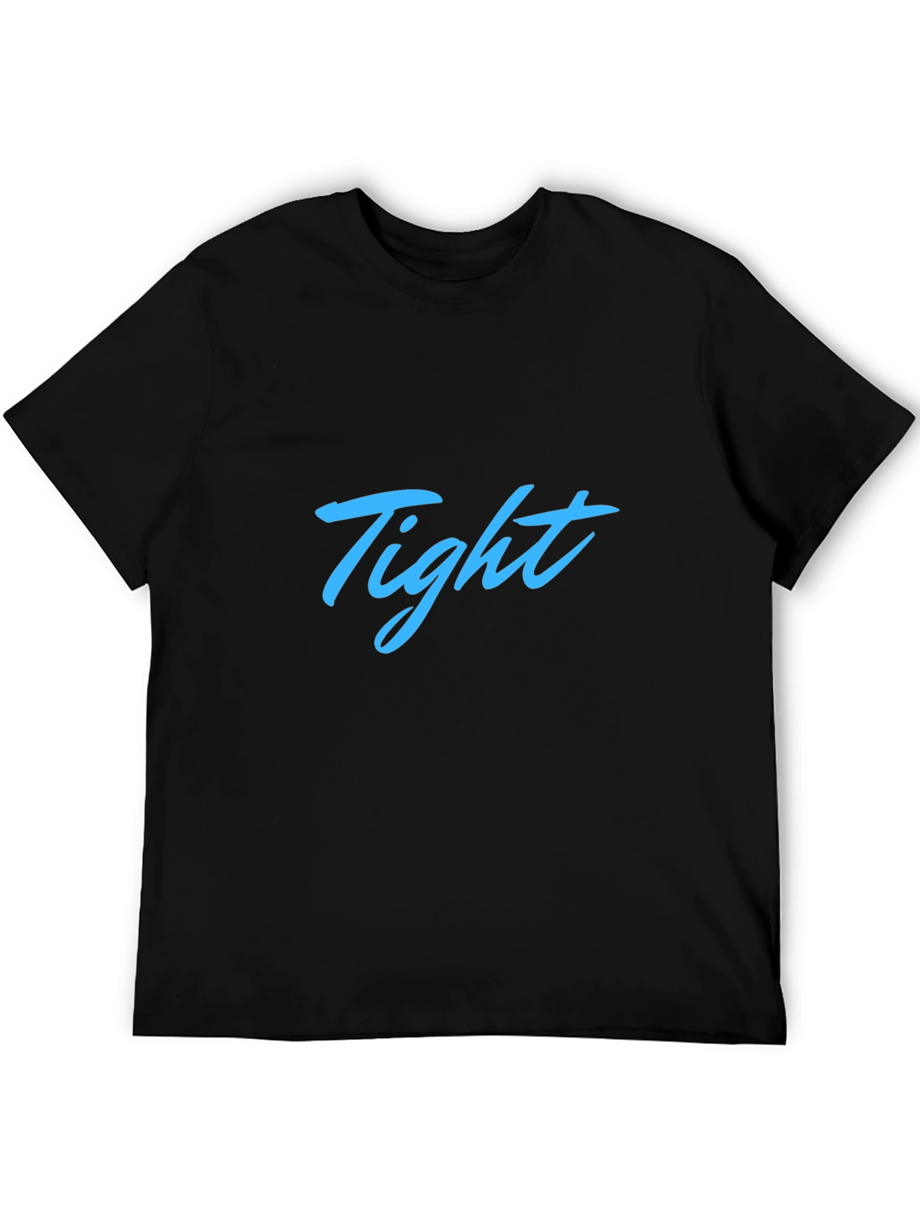 Black Men's Black "Tight" Graphic T-Shirt view 5