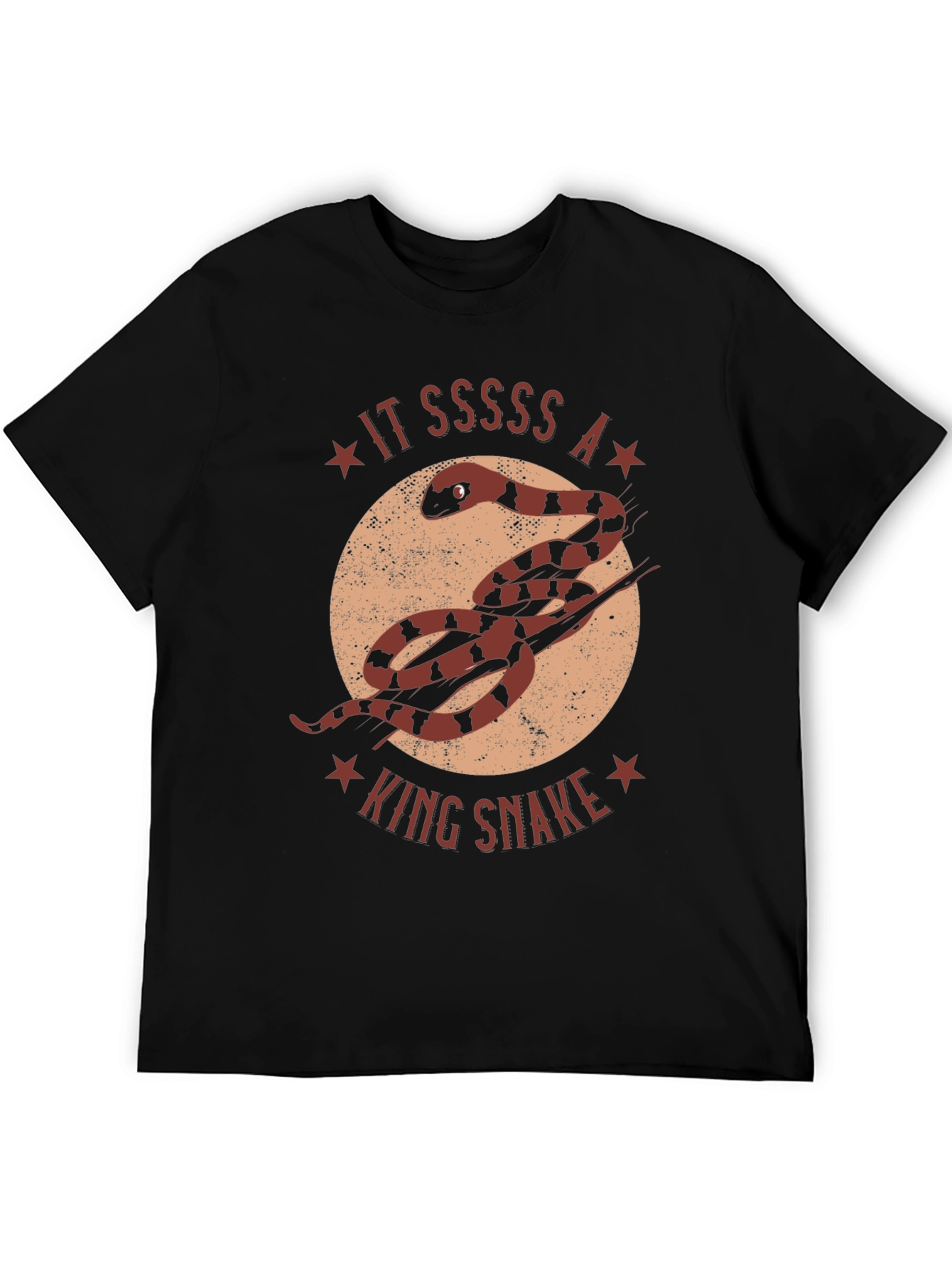 Black King Snake Graphic T-Shirt - Unique Animal Design view 5