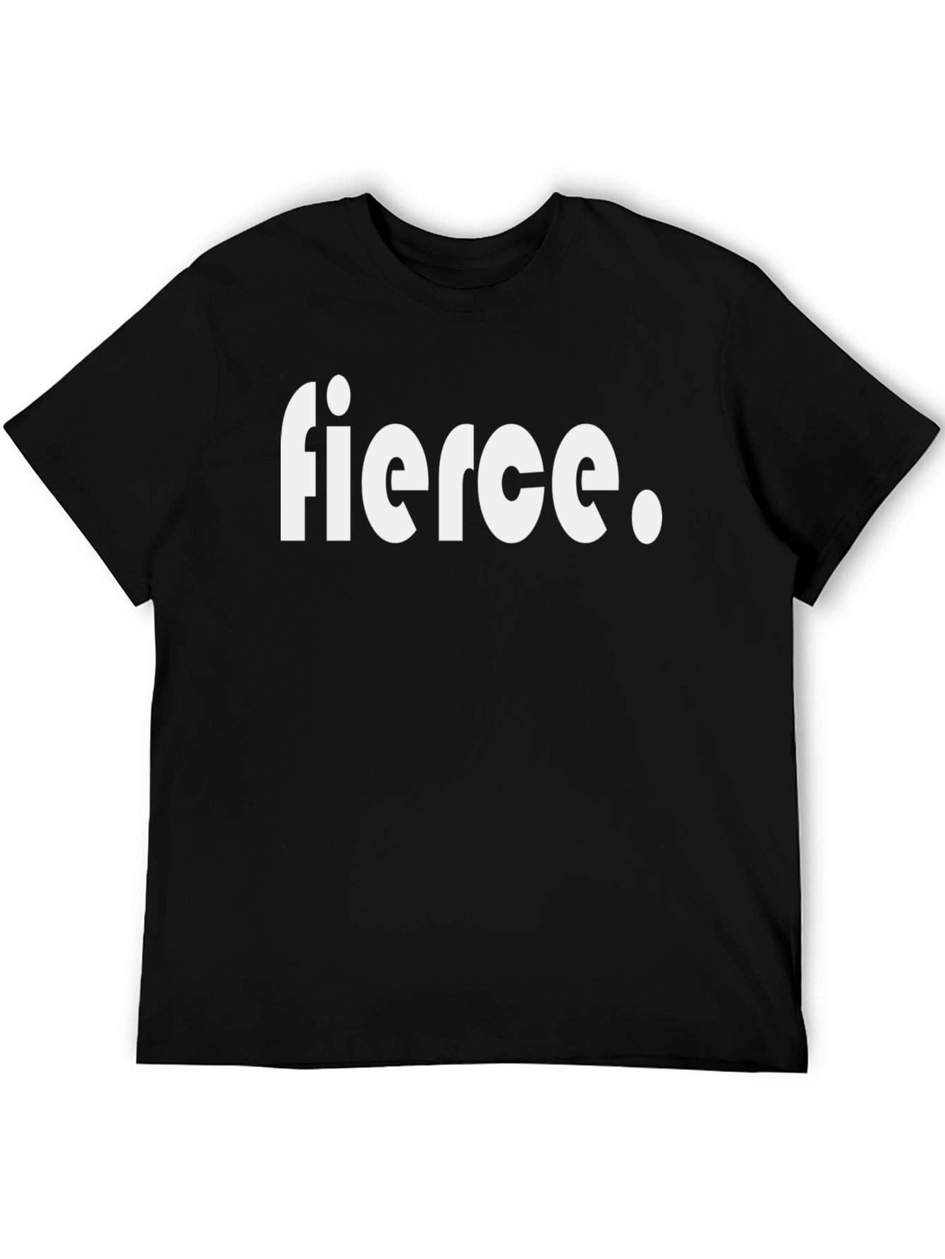 Black Fierce Graphic Tee - Bold Statement Shirt view 5