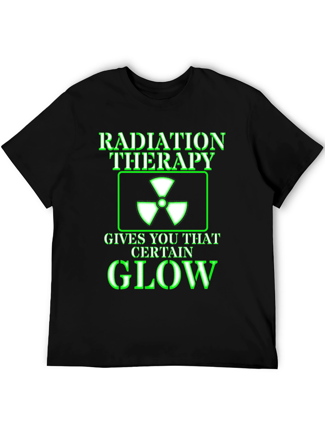 Black Radiation Therapy Glow T-Shirt view 5