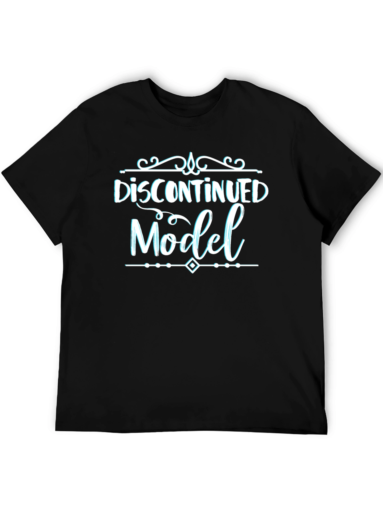 Black Discontinued Model Graphic T-Shirt view 5