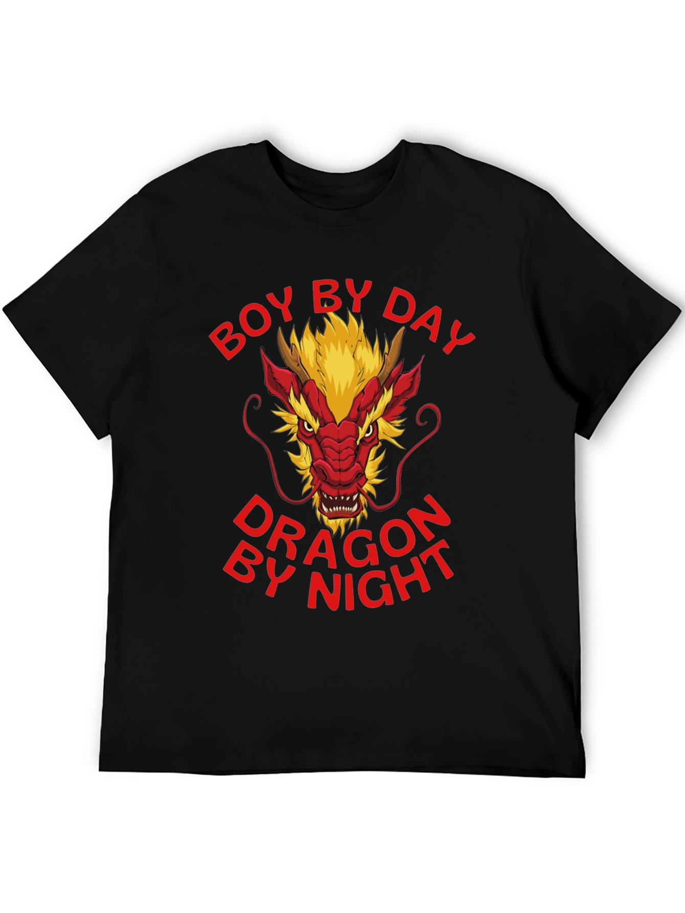 Black Boy By Day Dragon By Night T-Shirt view 5