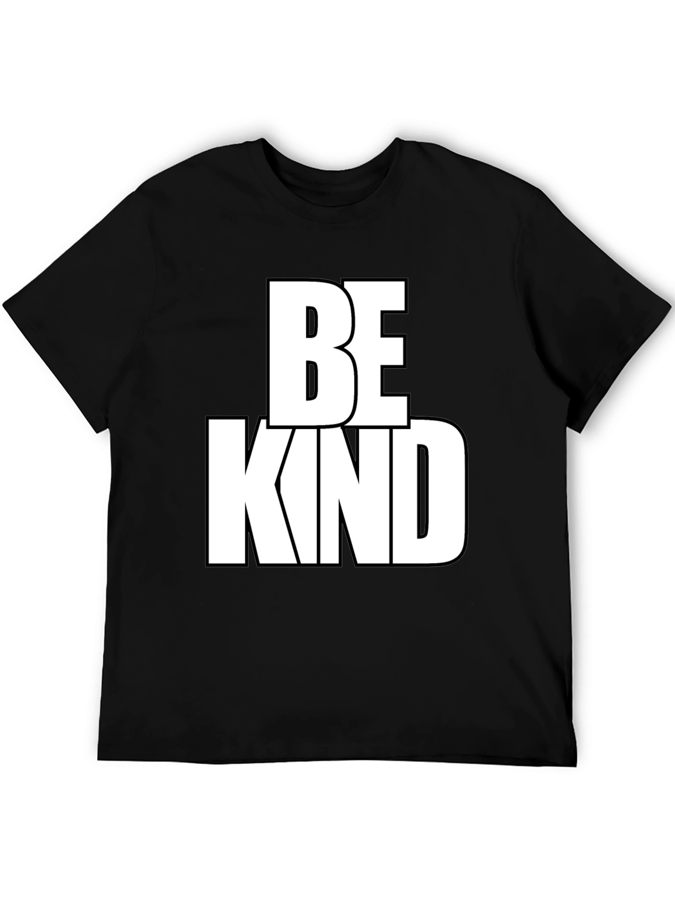 Black Be Kind Graphic Tee - Black Cotton Blend view 5