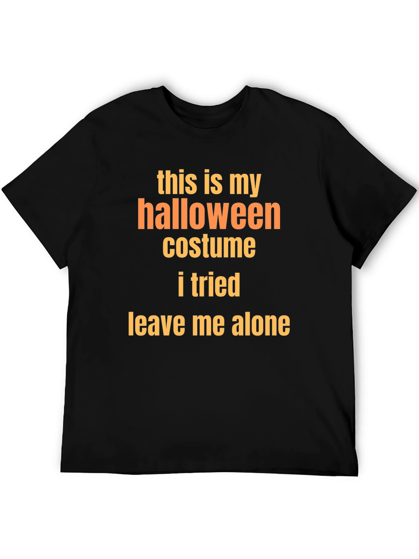 Black Halloween Costume T-Shirt - Funny & Comfy view 5