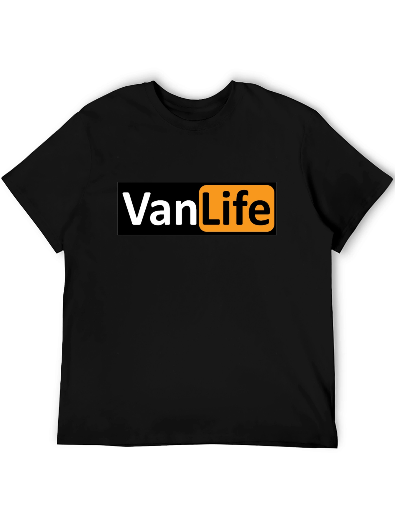 Black Van Life Graphic T-Shirt - Black view 5