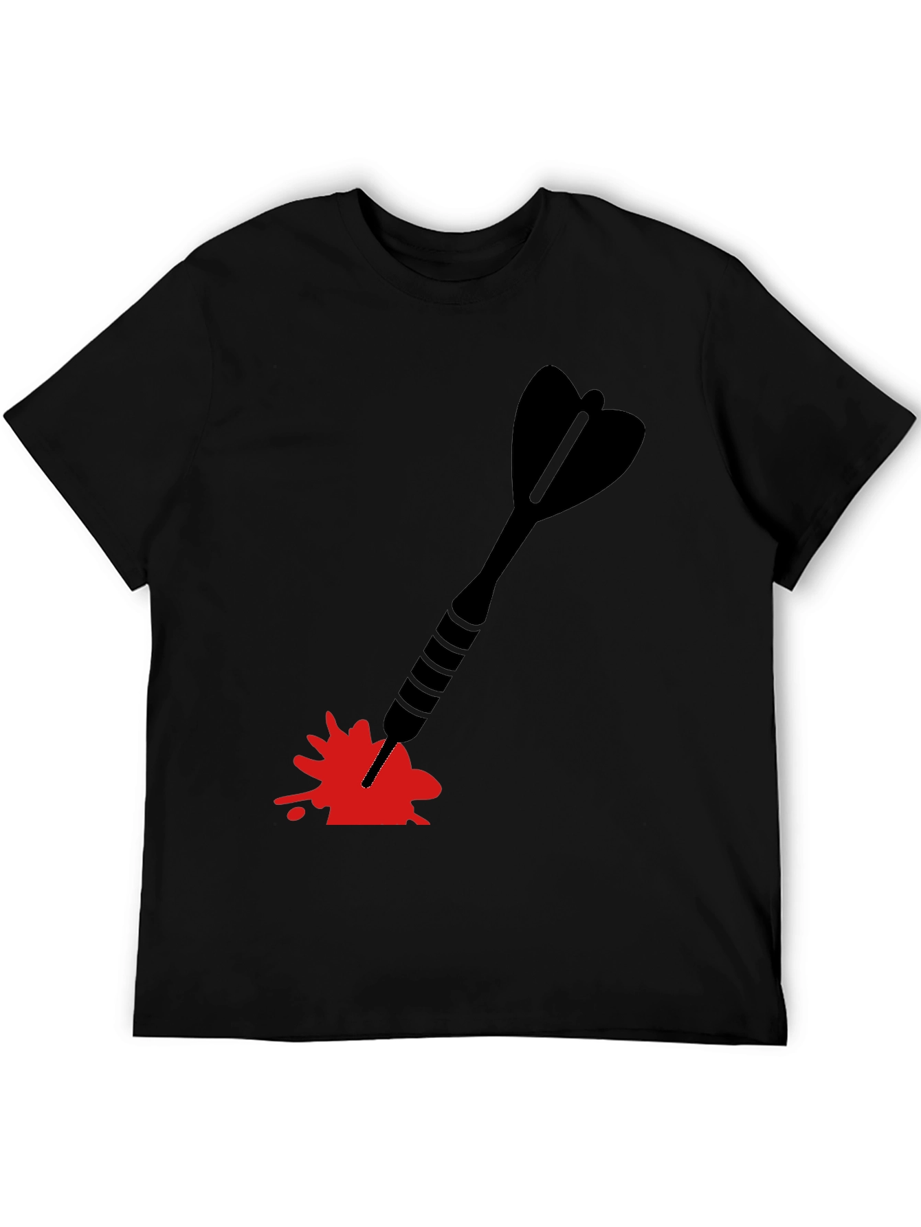 Black Dart in Blood T-Shirt - Unique Graphic Tee view 5