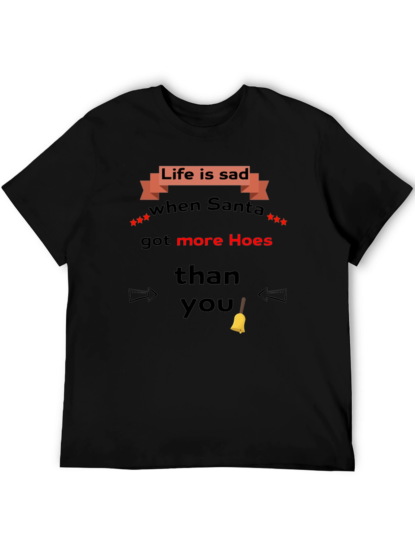 Black Life is Sad Santa T-Shirt view 5