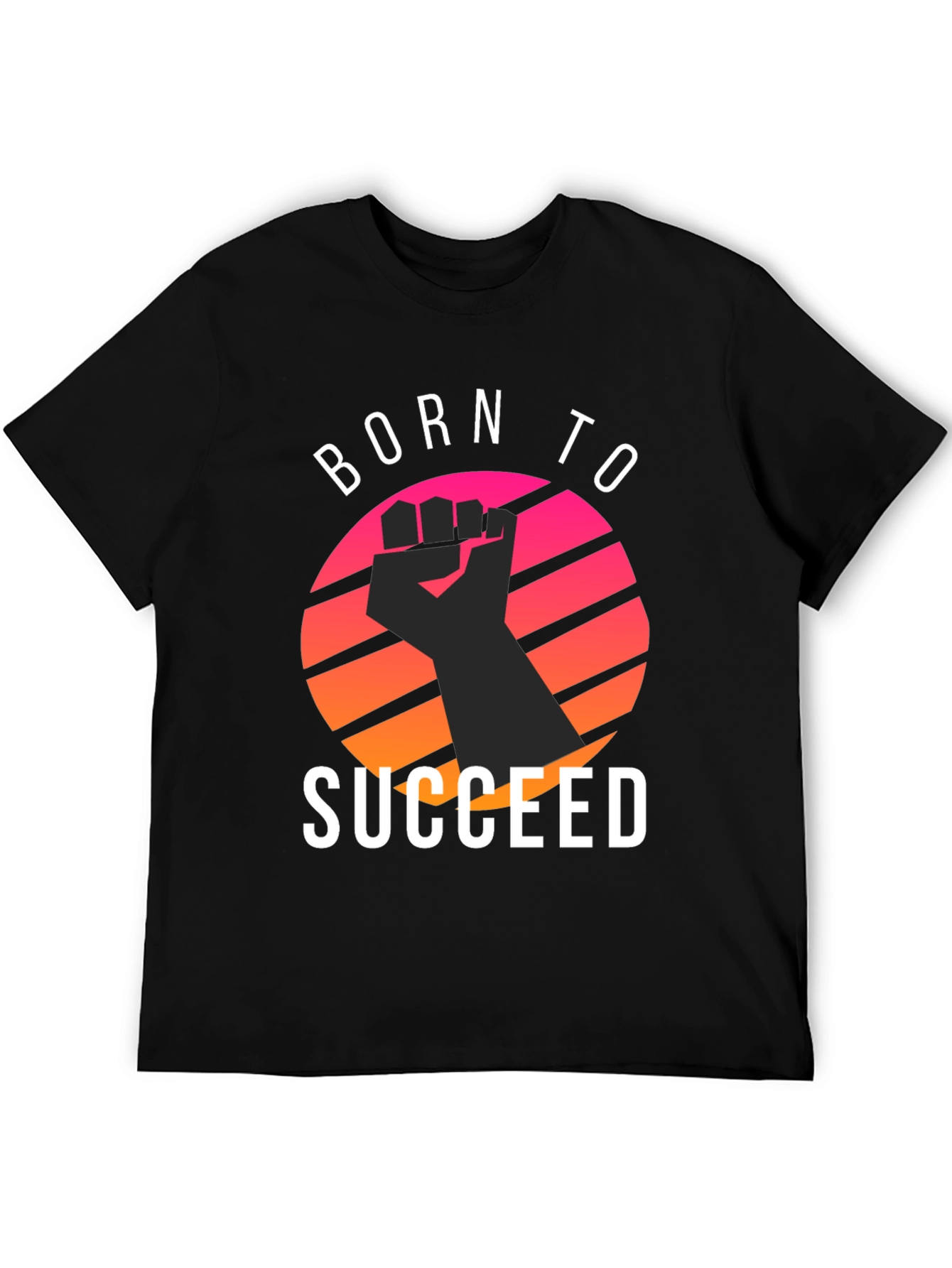 Black Born to Succeed T-Shirt - Graphic Tee view 5