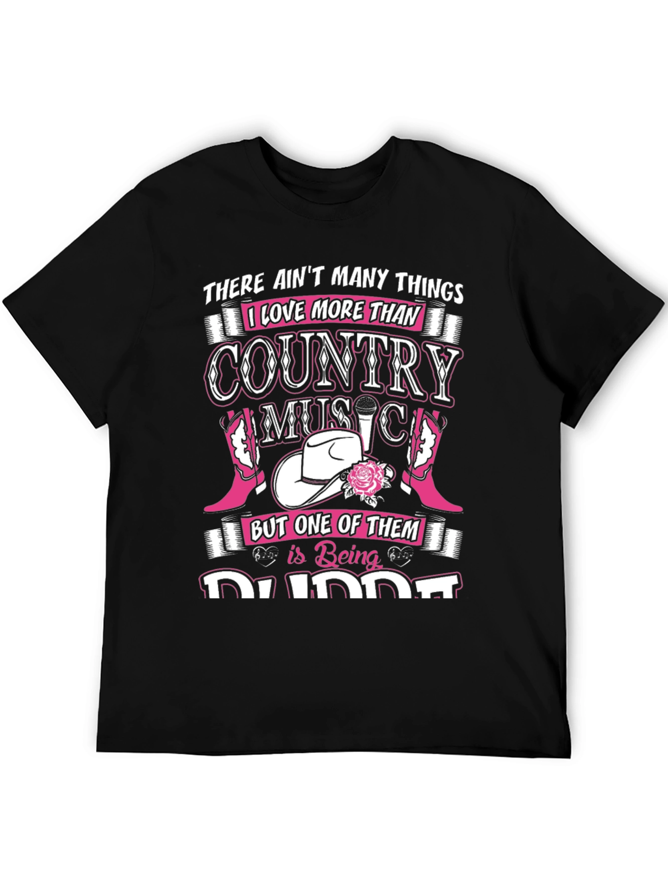 Black Country Music Daddy T-Shirt view 5