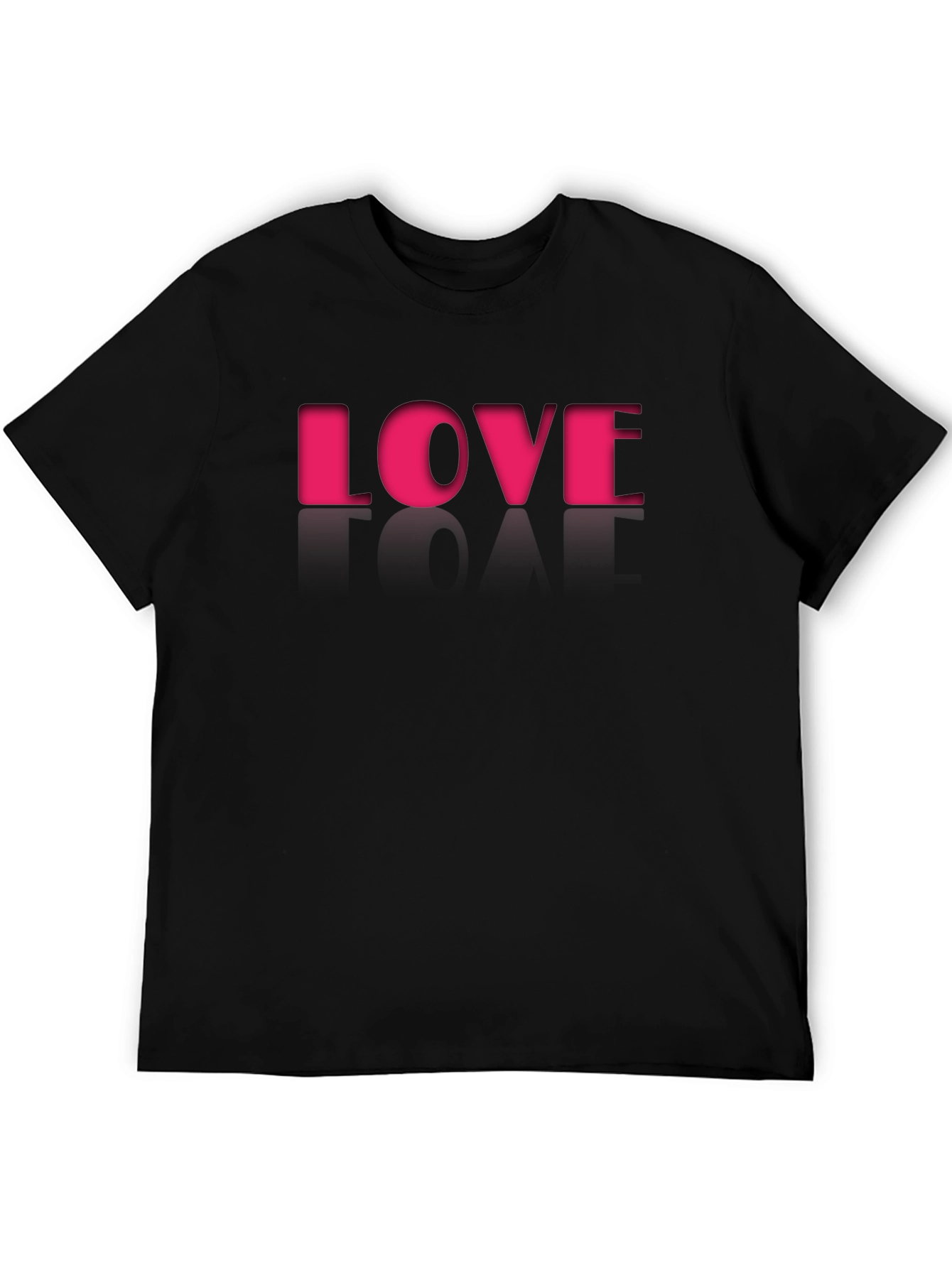 Black Love Graphic Tee - Stylish Men's Black T-Shirt view 5