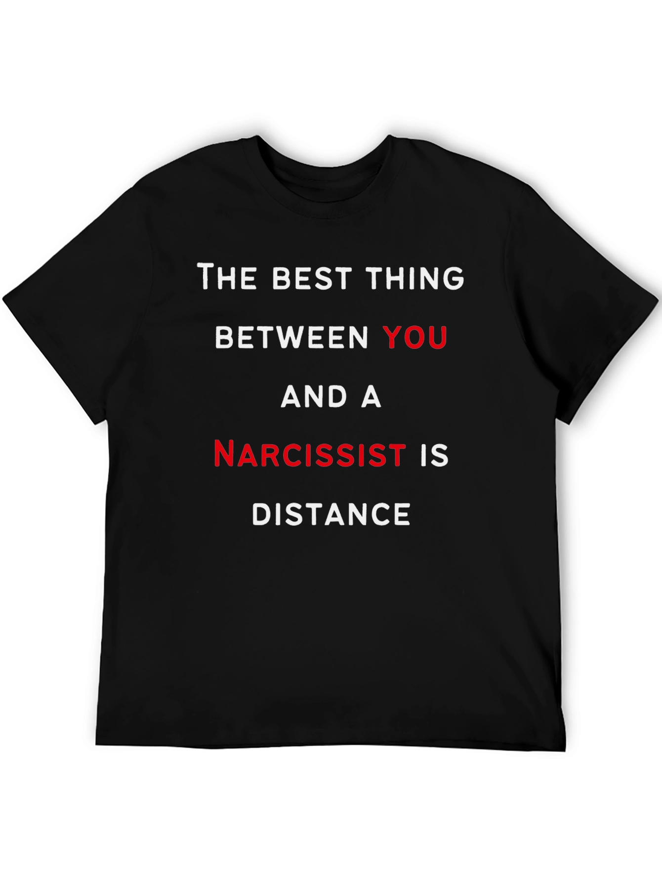 Black Narcissist Distance T-Shirt view 5