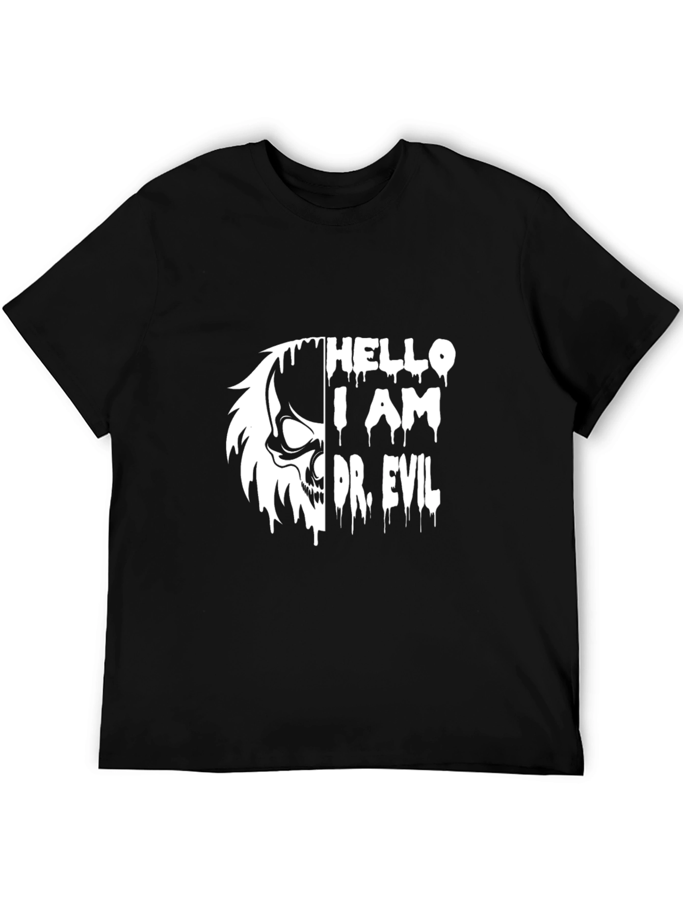 Black Hello I Am Dr. Evil Tee view 5