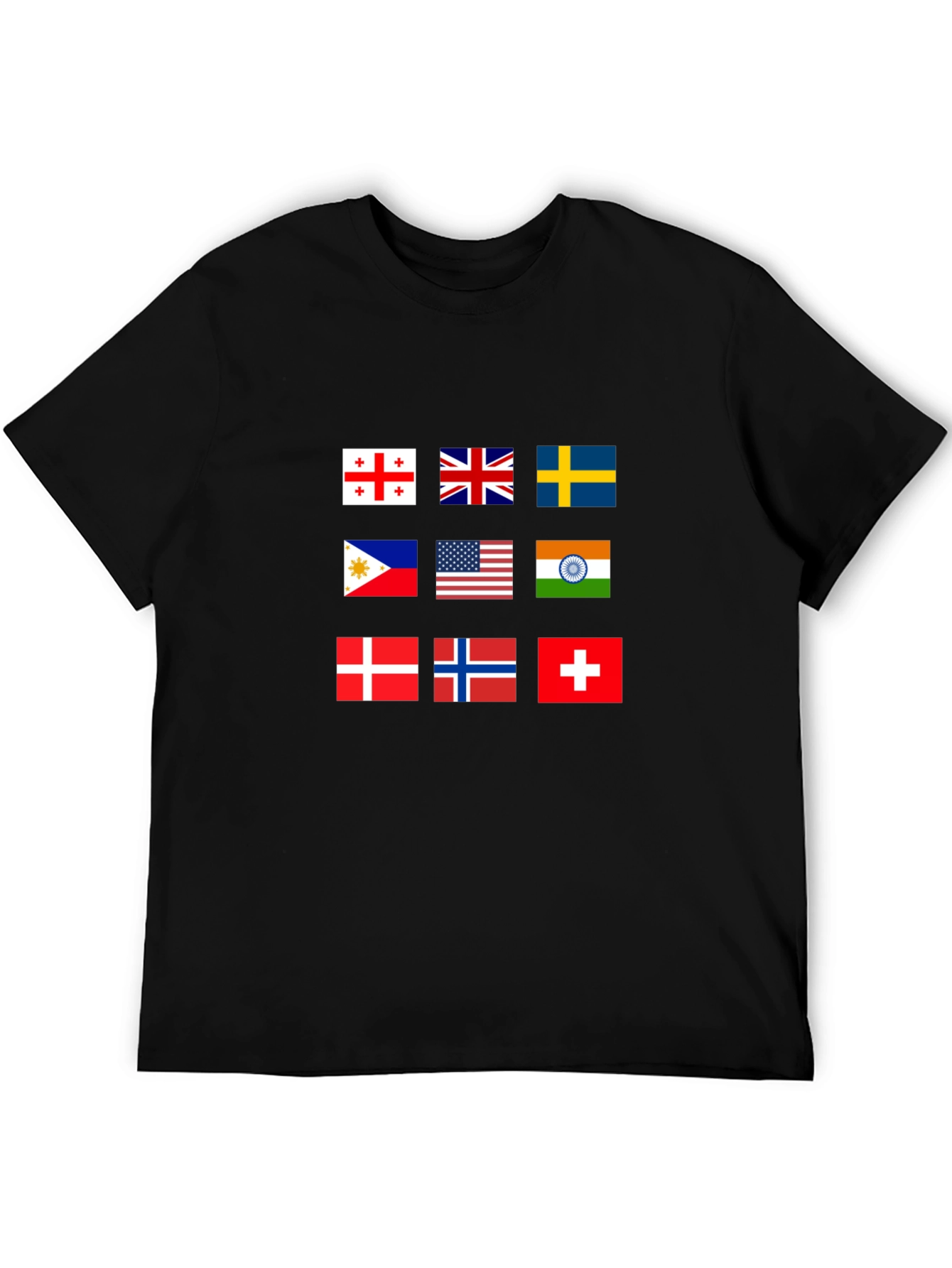 Black Flags of the World Graphic T-Shirt view 5