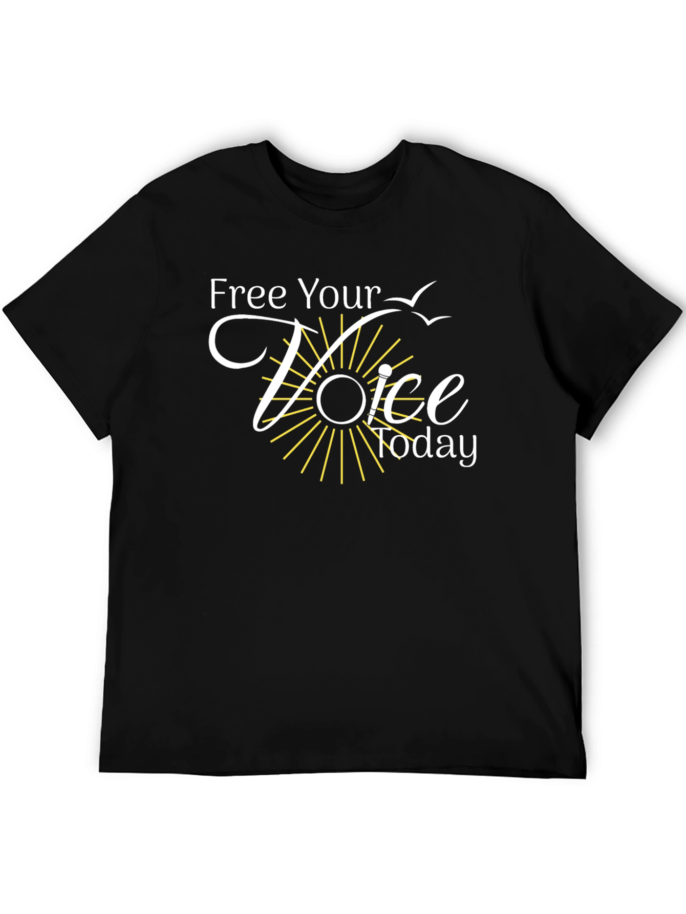 Free Your Voice Today Black T-Shirt - 5