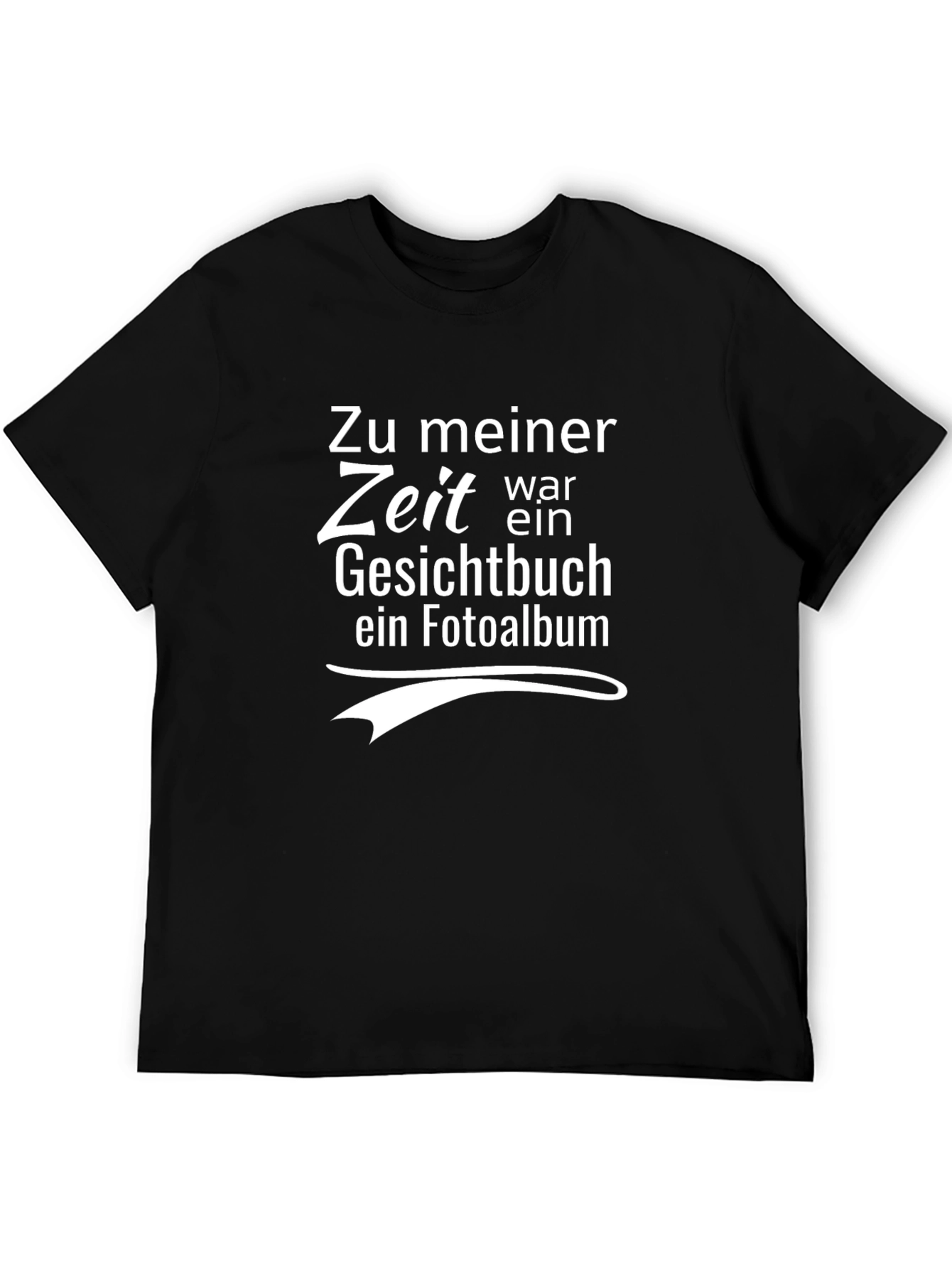 Black Vintage Humor T-Shirt - 'Zu Meiner Zeit' Black Tee view 5