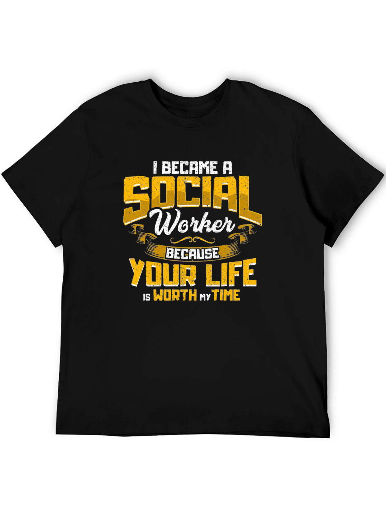 Black Social Worker T-Shirt: Worth My Time view 5