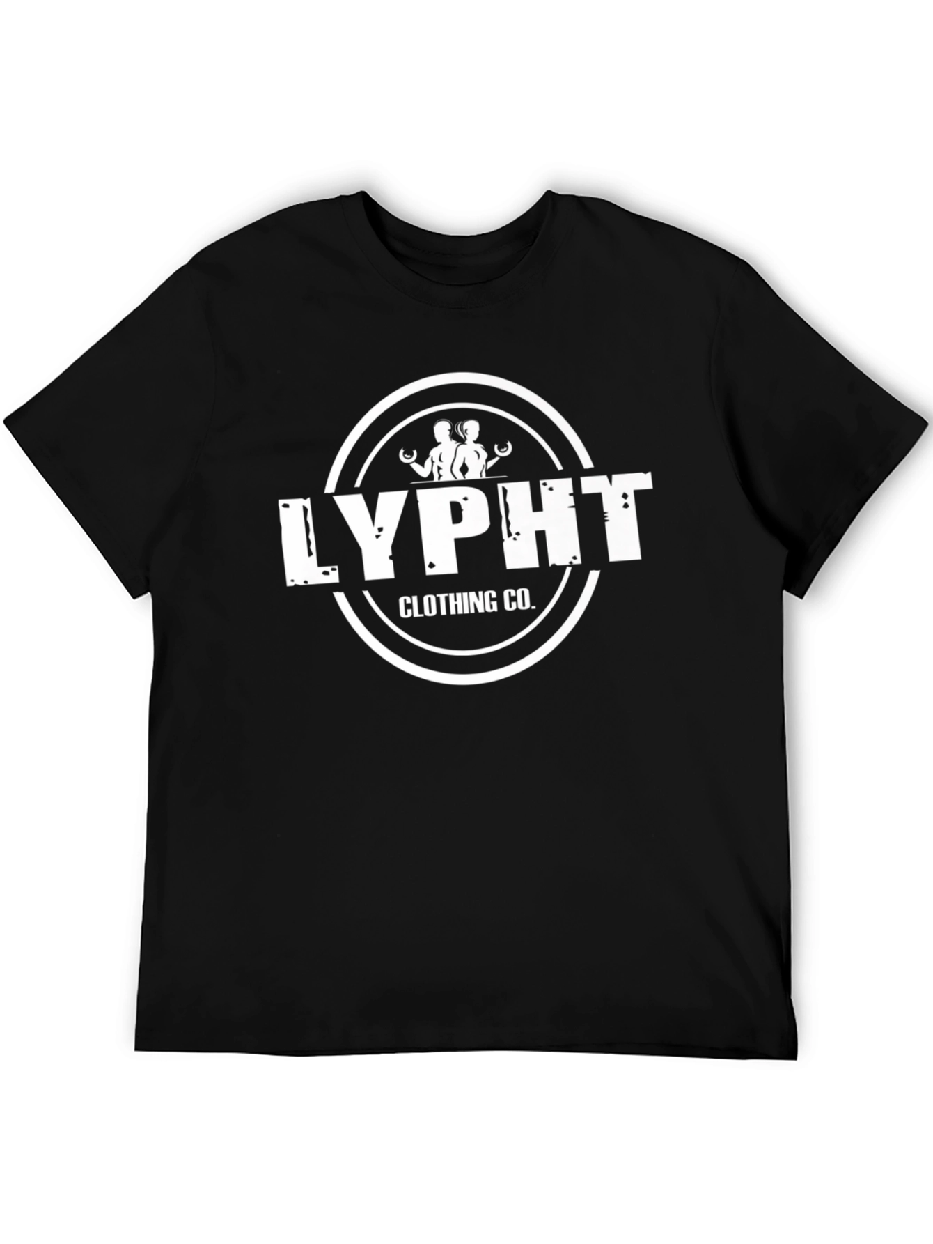 Black LYPHT Clothing Co. Black Graphic Tee view 5
