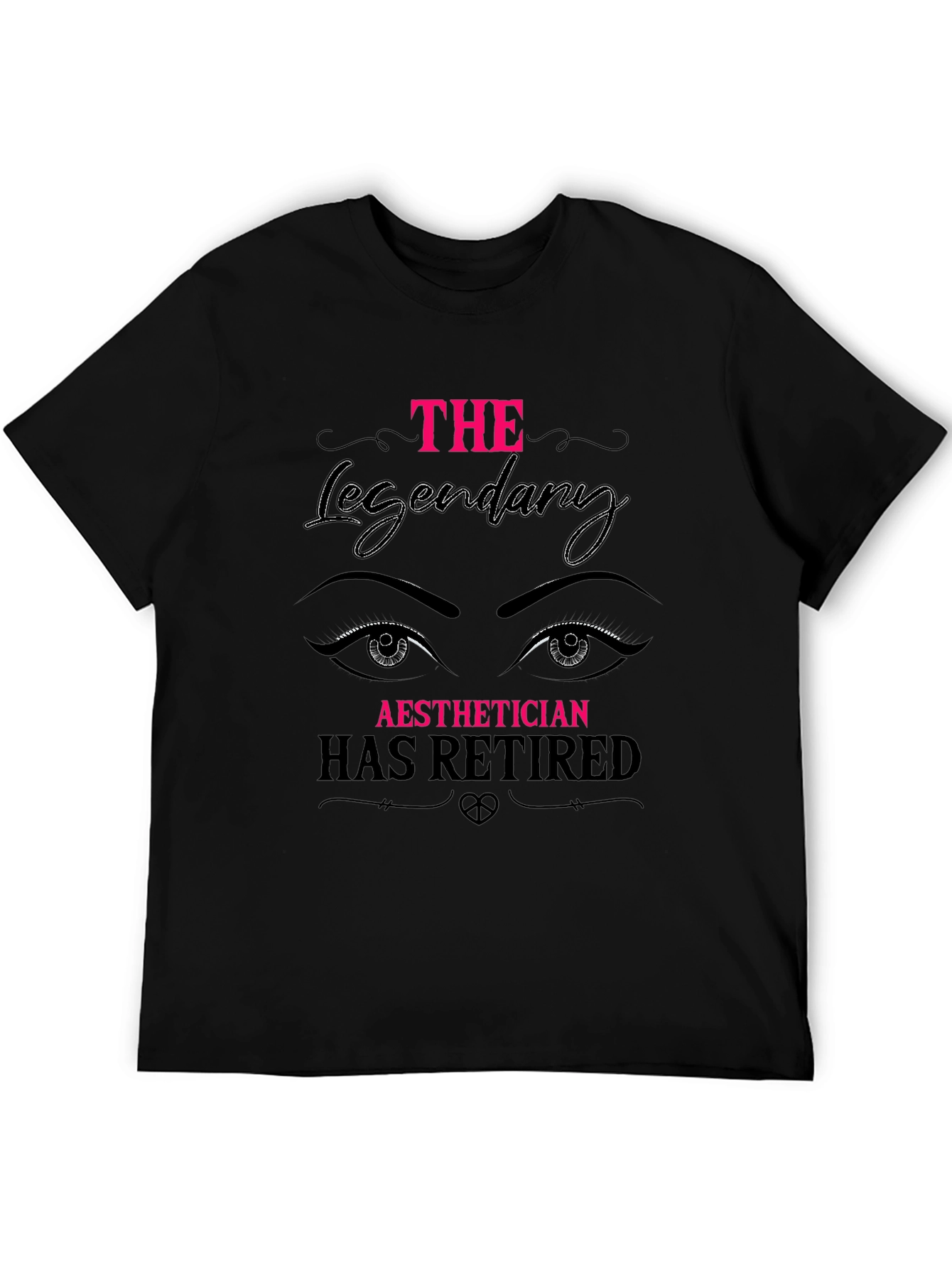 Black Retired Aesthetician T-Shirt - Legendary Gift! view 5