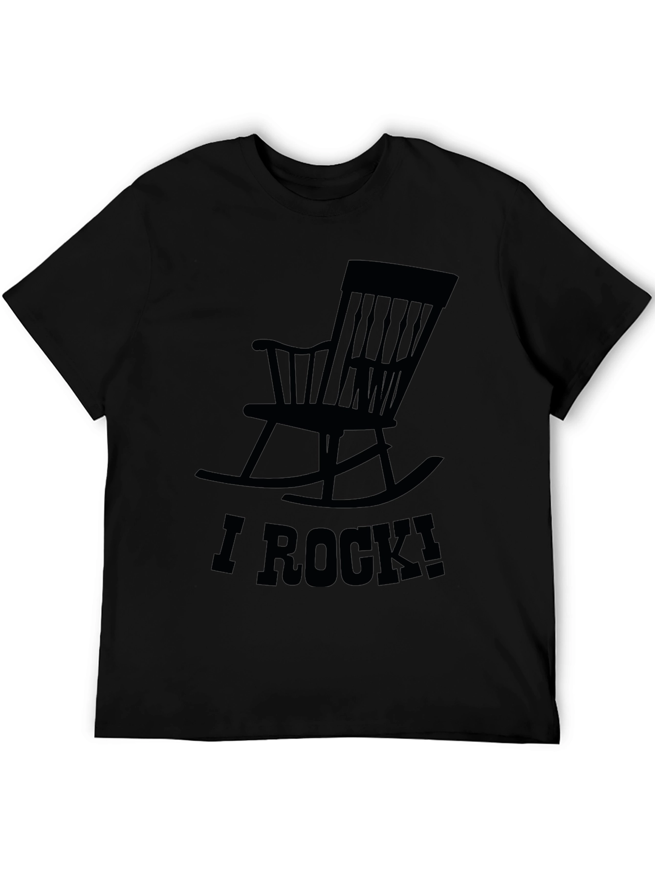 Black I Rock Rocking Chair Graphic T-Shirt view 5