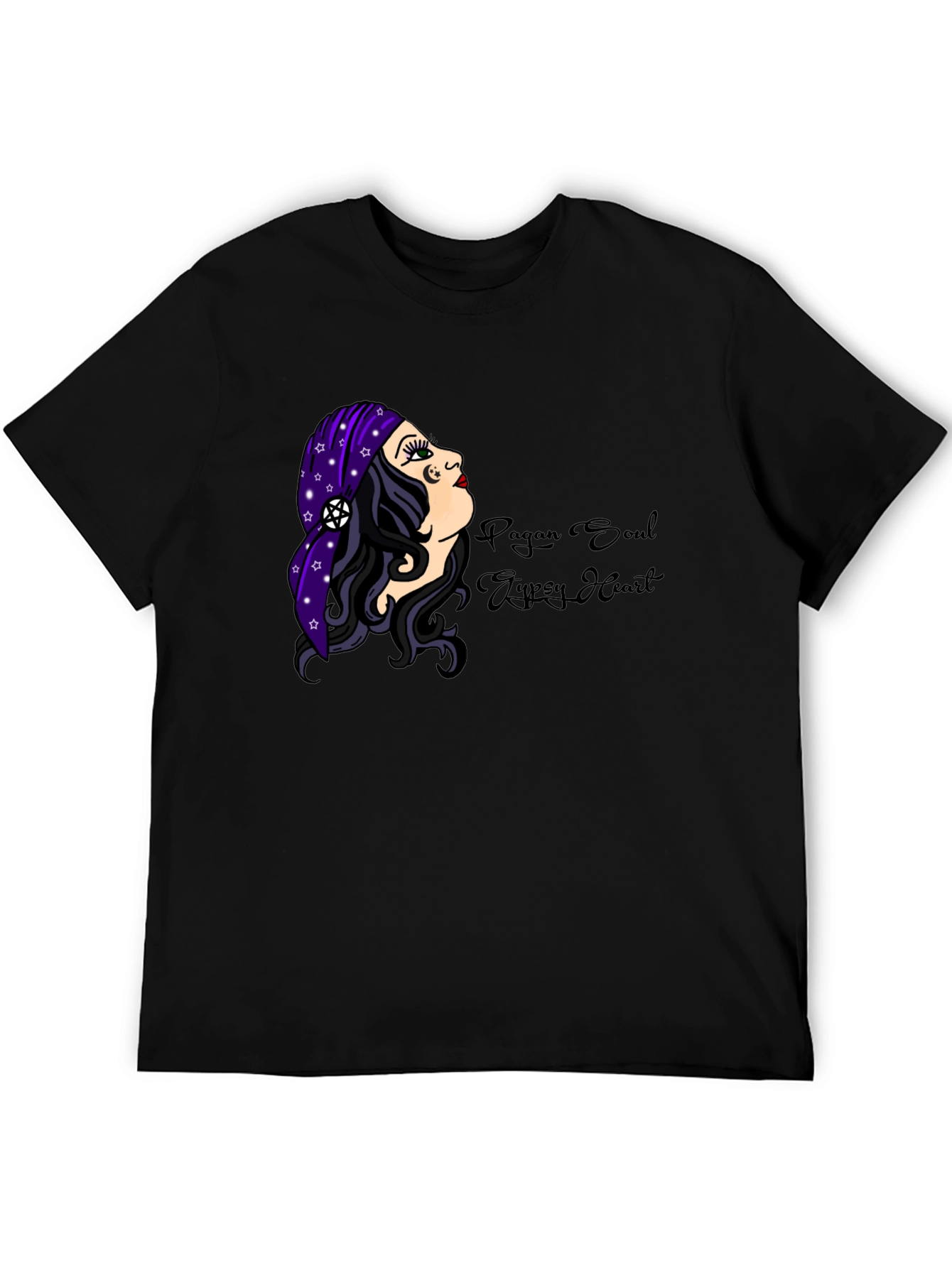 Pagan Soul Gypsy Heart Black T-Shirt - 5