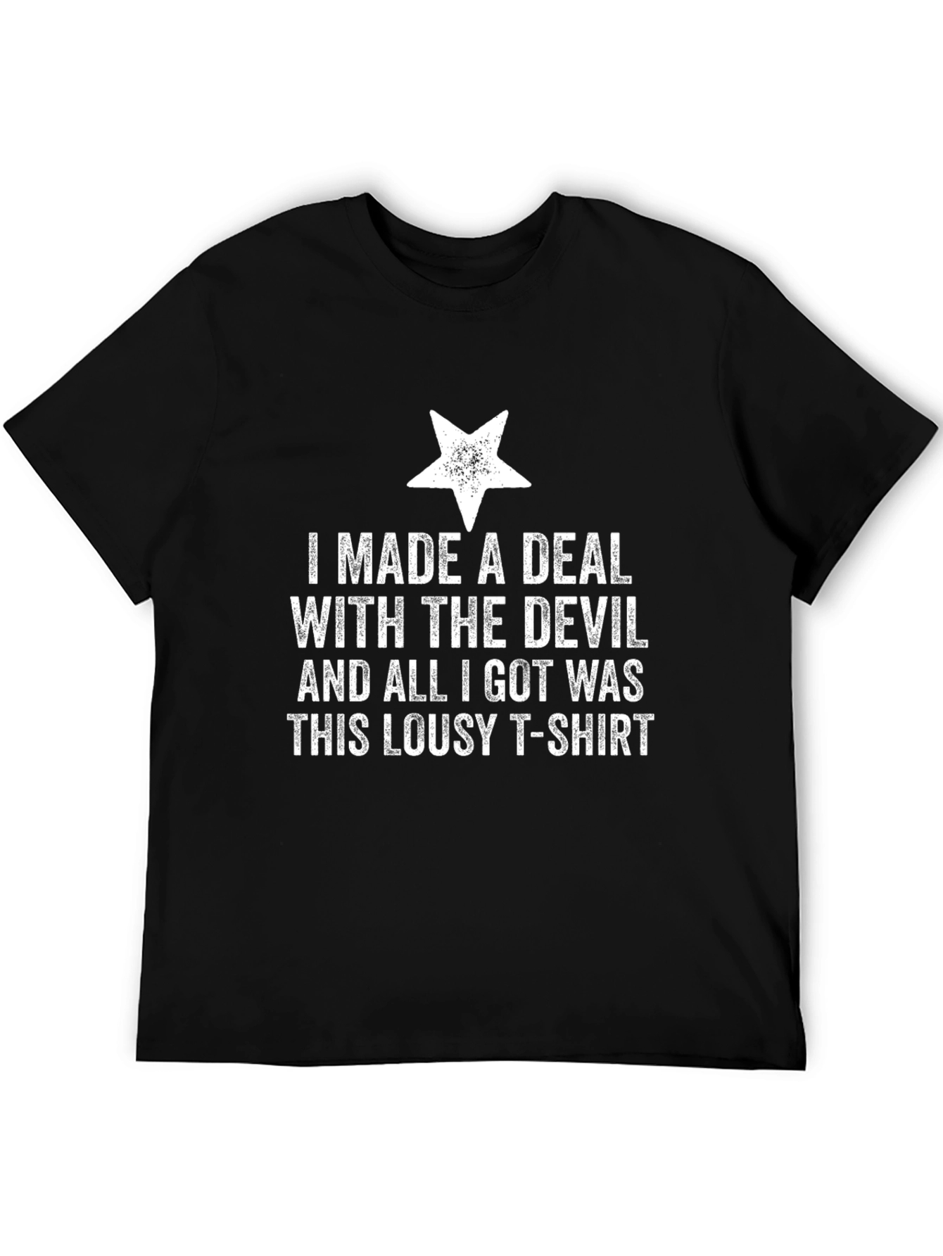 Black I Made a Deal with the Devil T-Shirt view 5