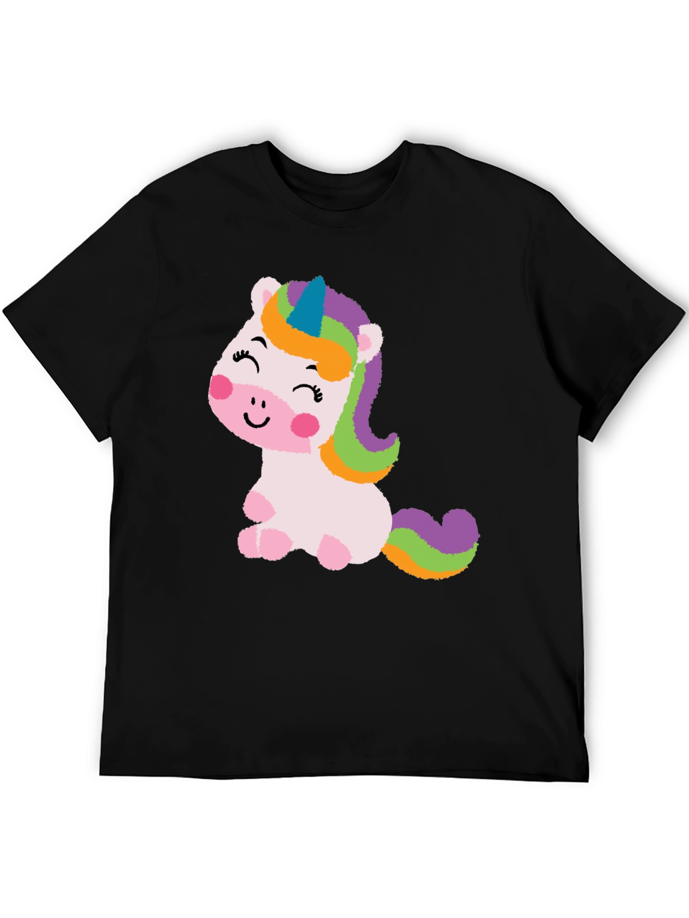 Black Unicorn Graphic Tee - Cute Kawaii Style Shirt view 5