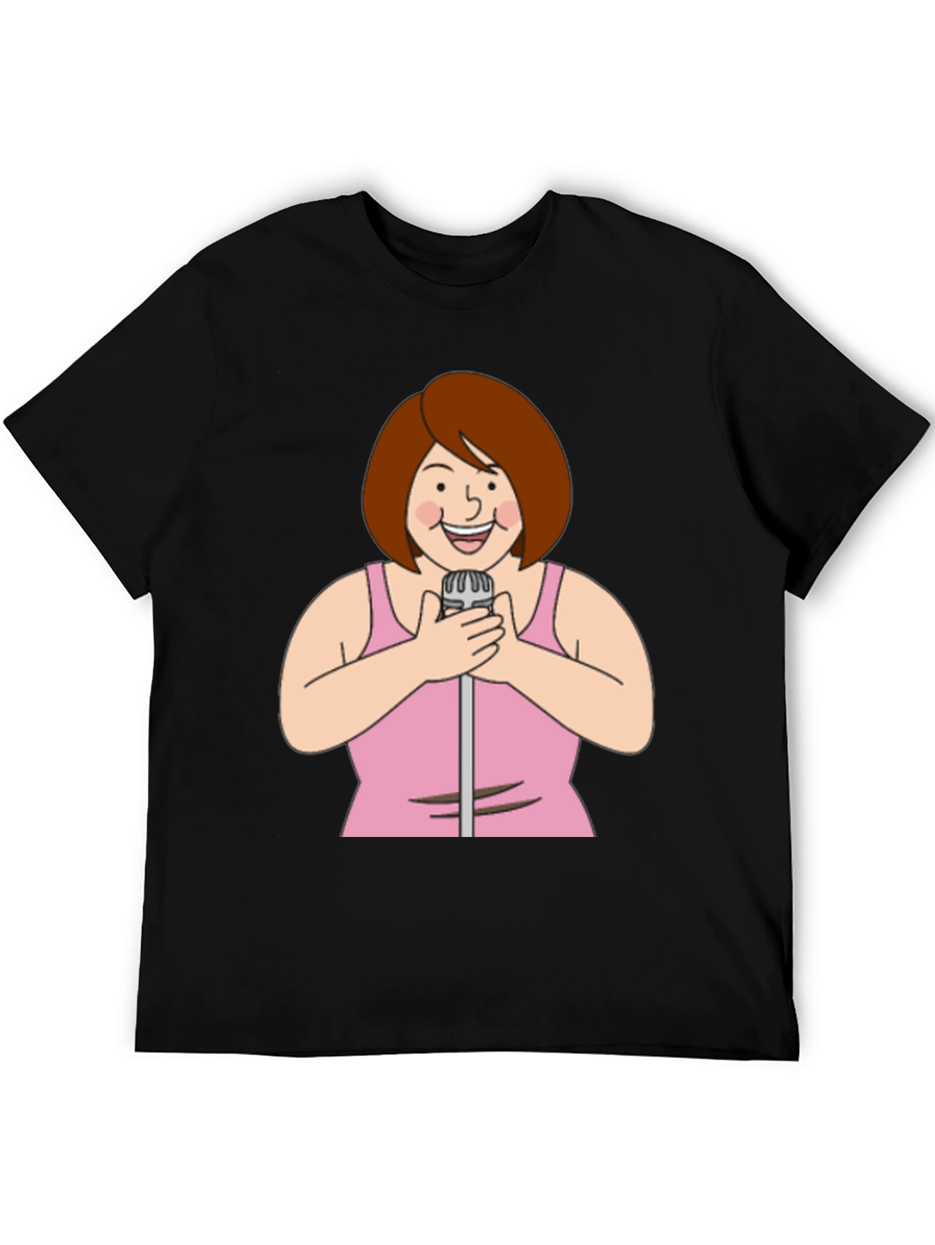 Cartoon Singer Graphic Tee - 5