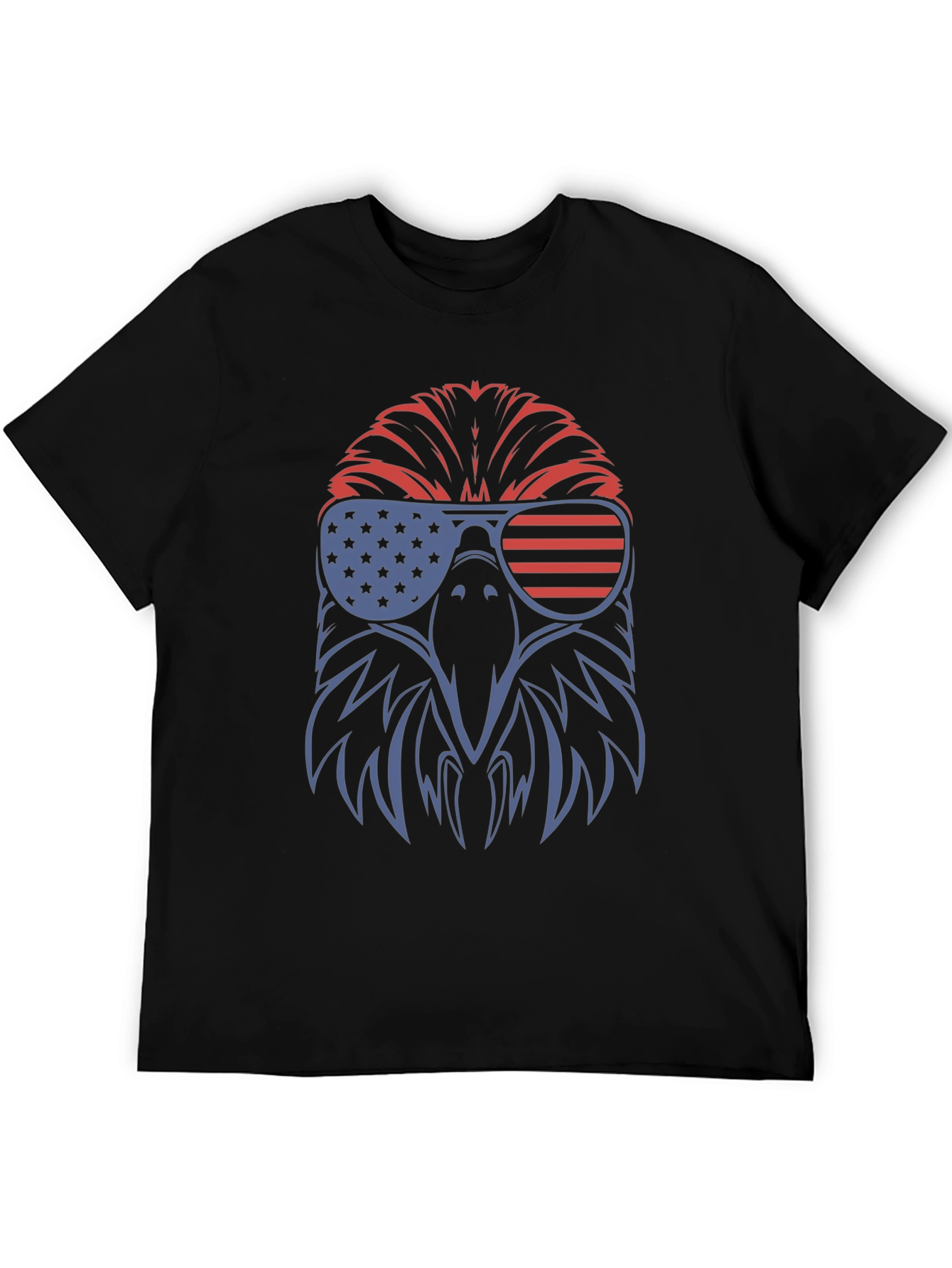 Black USA Eagle Graphic Tee - Patriotic Pride view 5