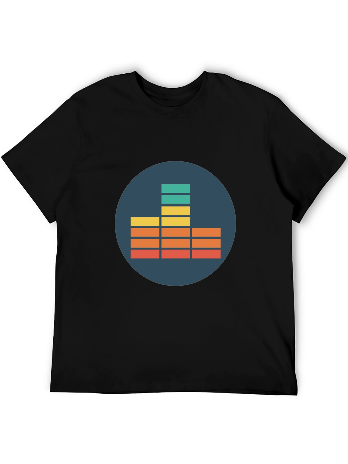 Black EQ Graphic Tee - Retro Music Lover view 5