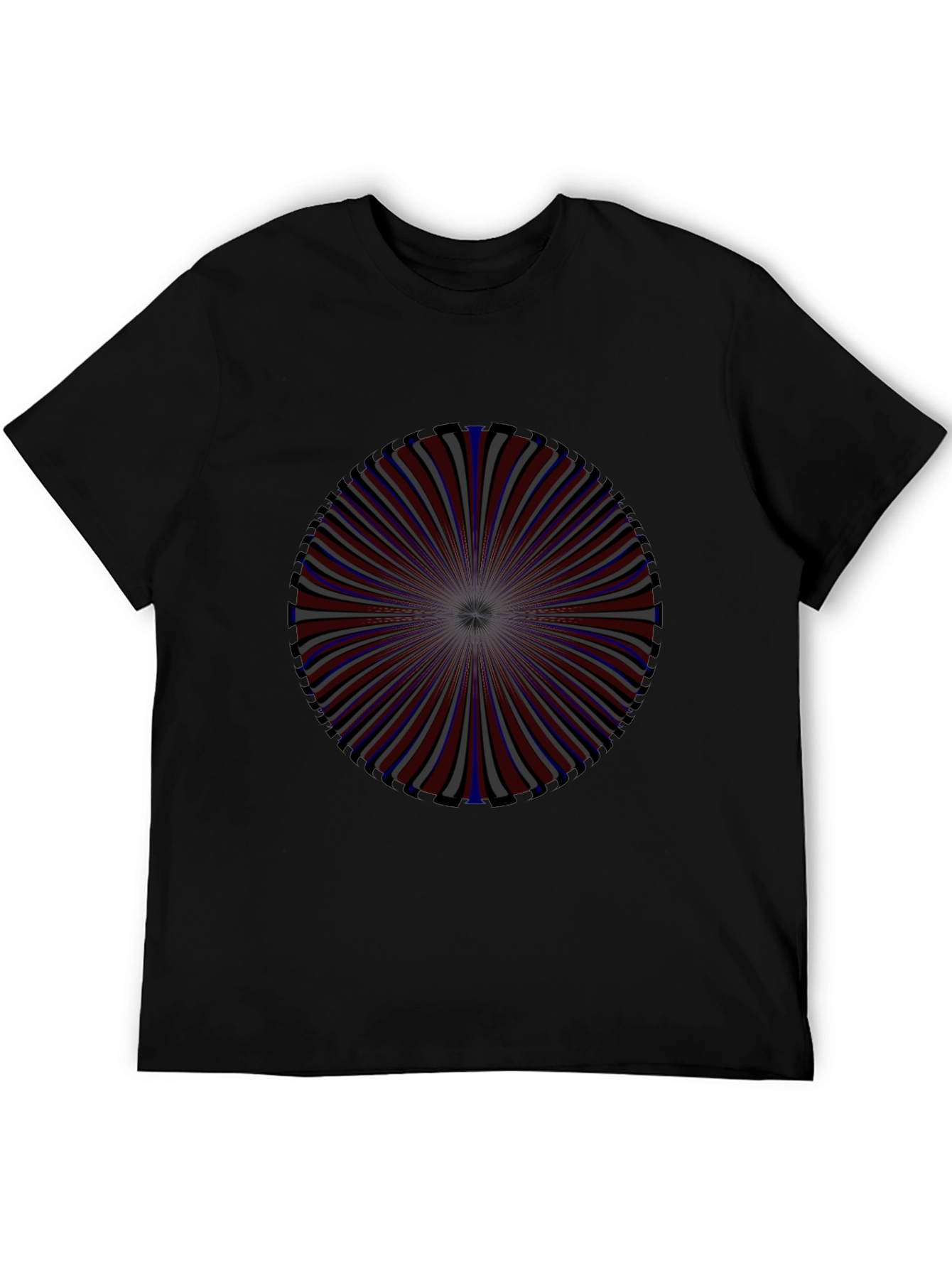 Black Optical Illusion Graphic Tee - Unique Design view 5