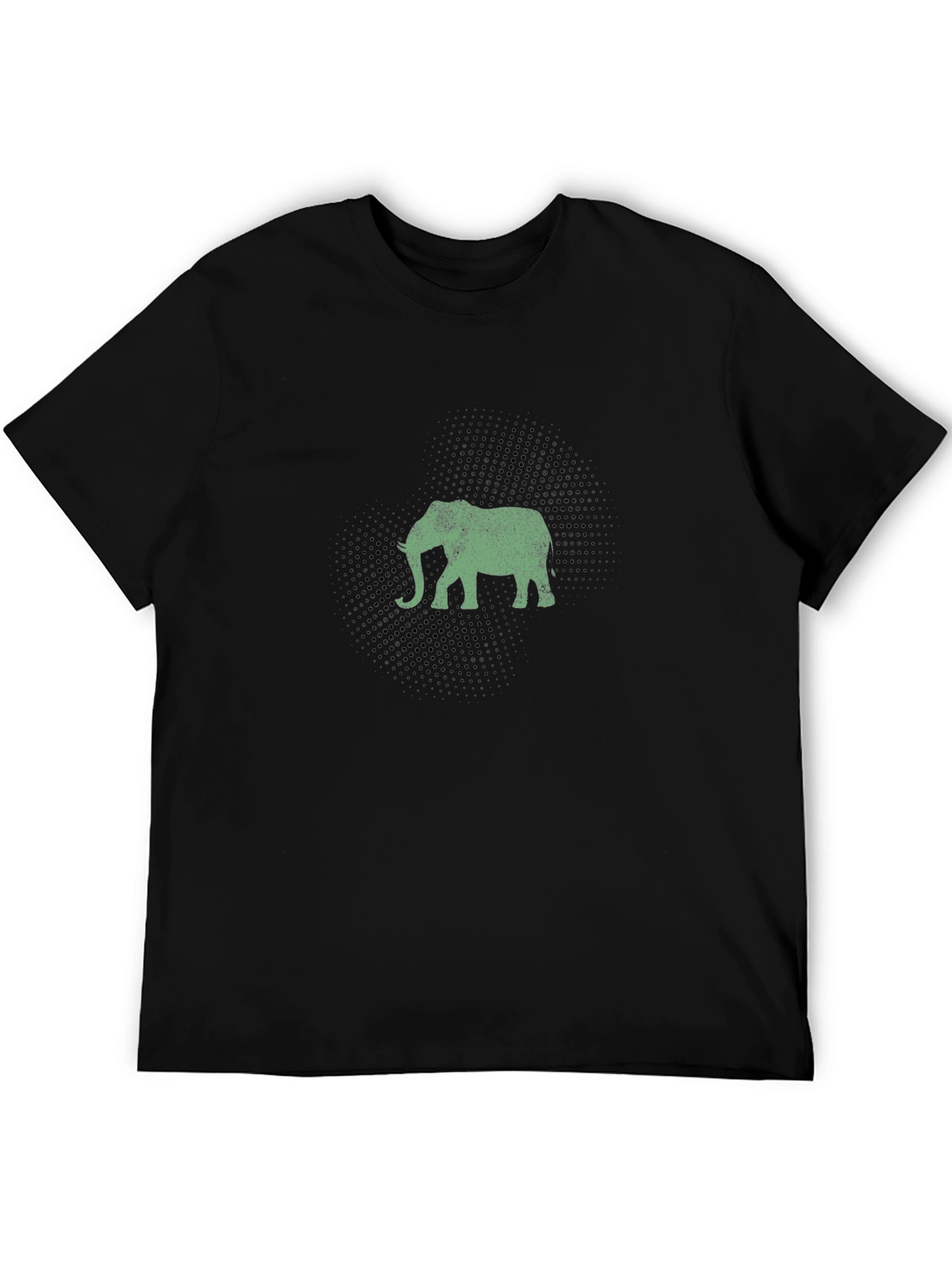 Black Elephant Graphic Black T-Shirt view 5