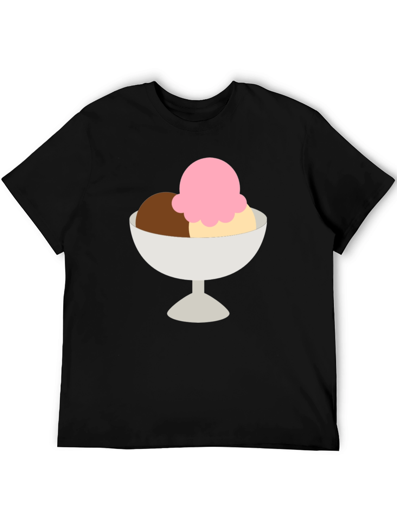 Black Ice Cream T-Shirt - Dessert Graphic Tee view 5