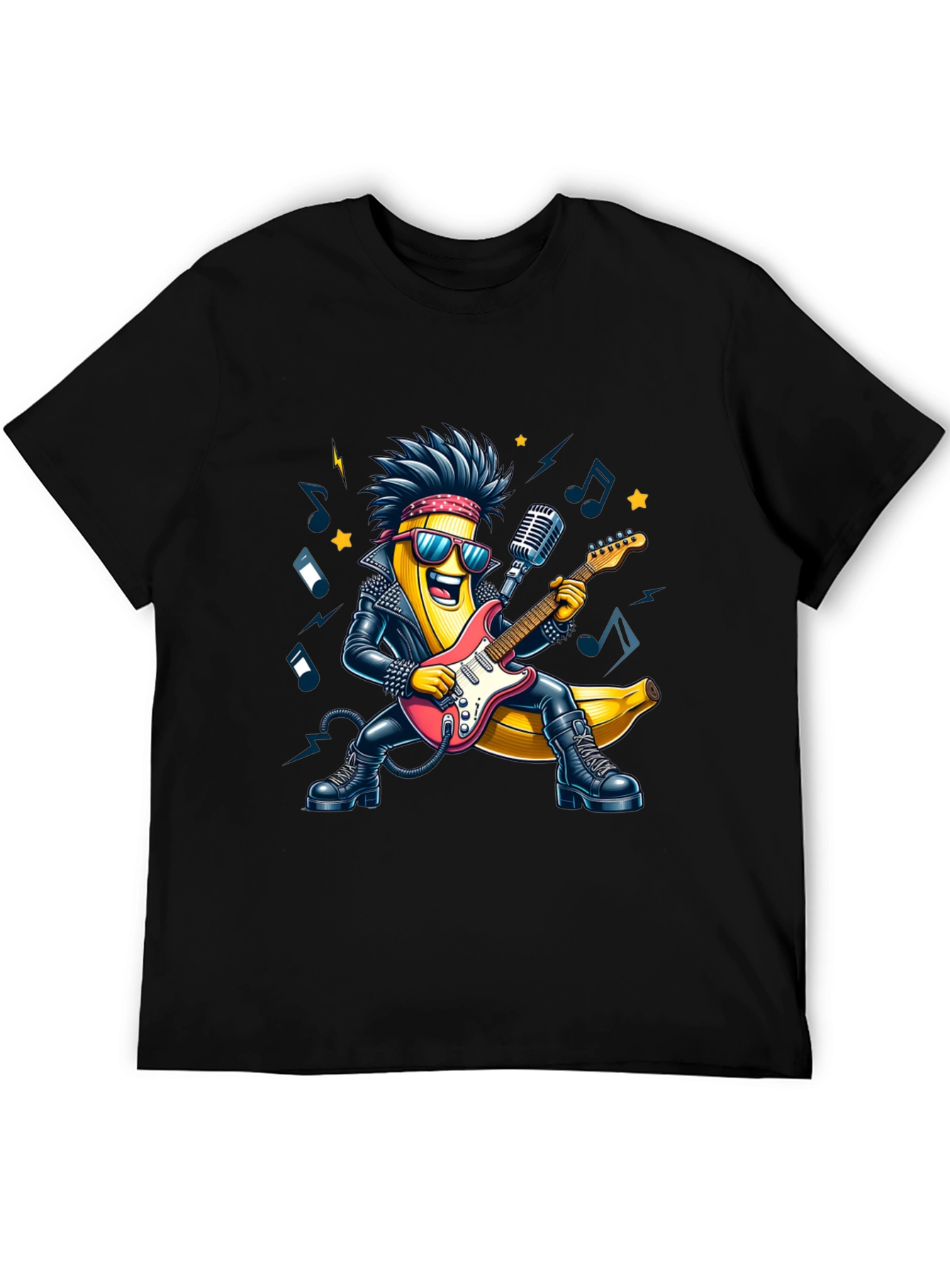 Black Rockstar Banana T-Shirt view 5