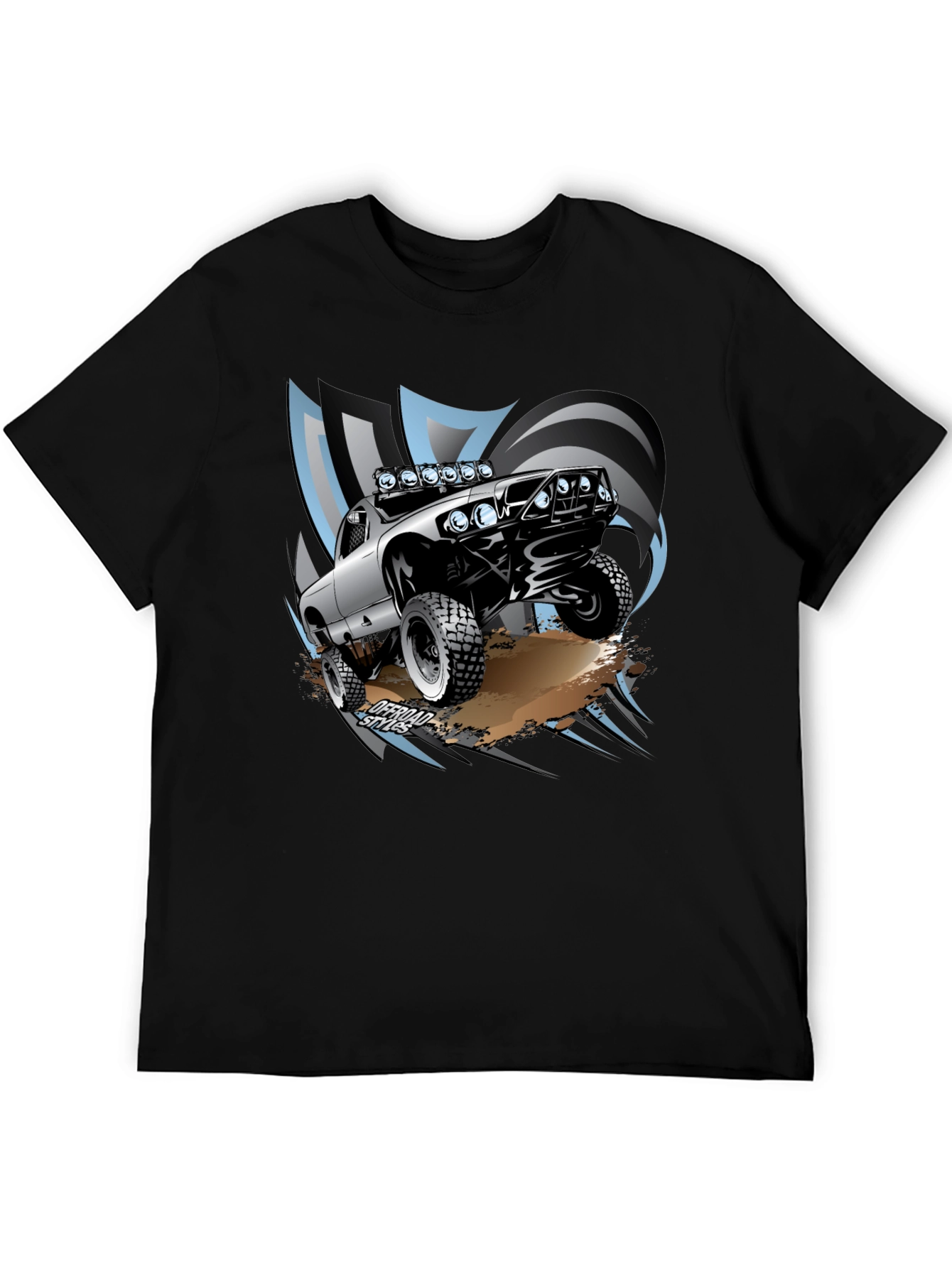 Black Off-Road Truck Graphic Tee - Black view 5