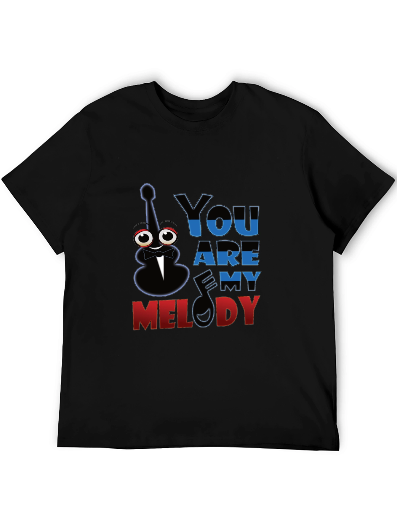 Black You Are My Melody Graphic T-Shirt view 5