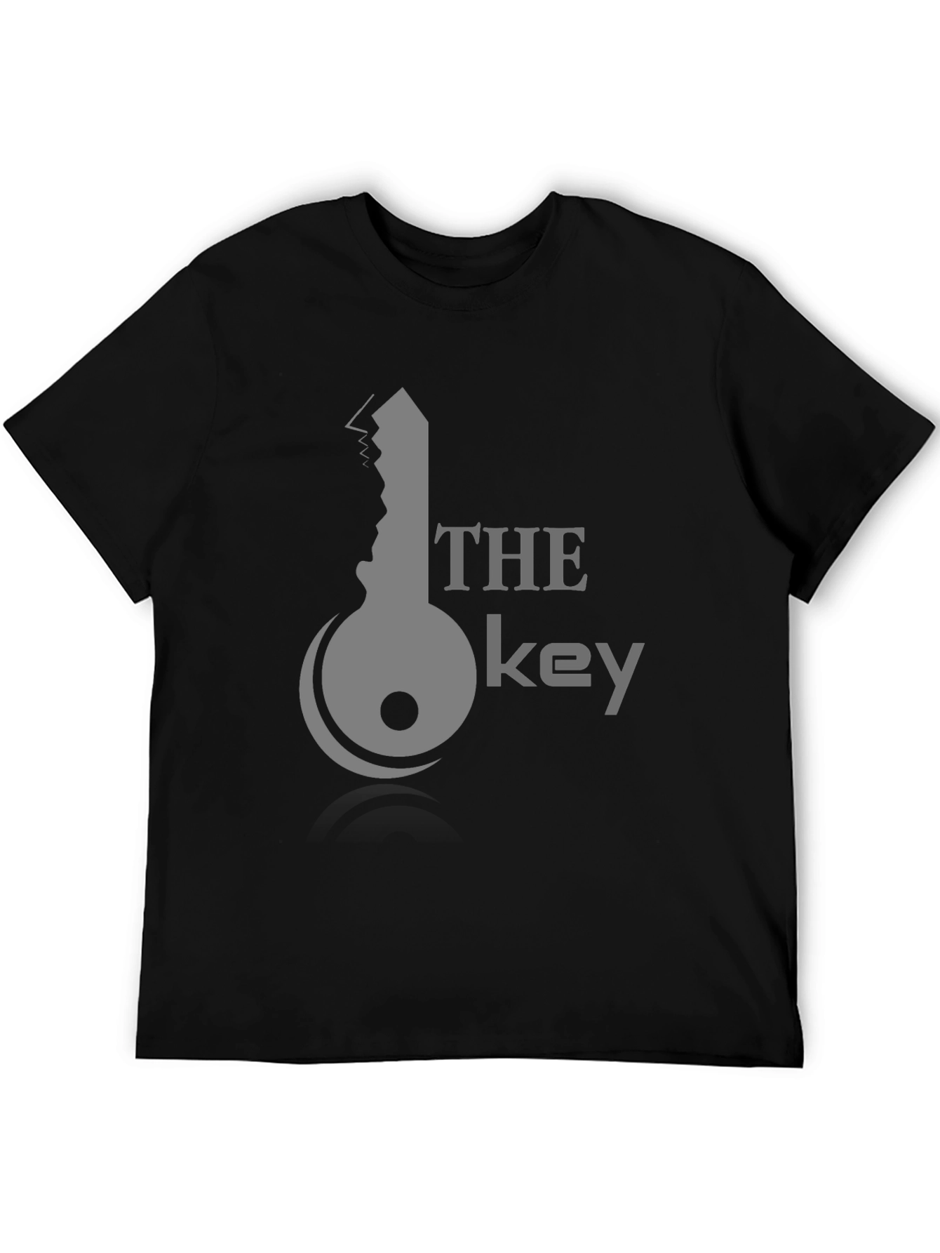 Black The Key Graphic Tee - Stylish Black Cotton T-Shirt view 5