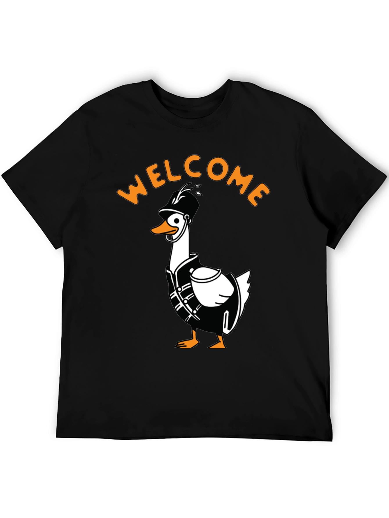 Black Welcome Duck Band T-Shirt view 5