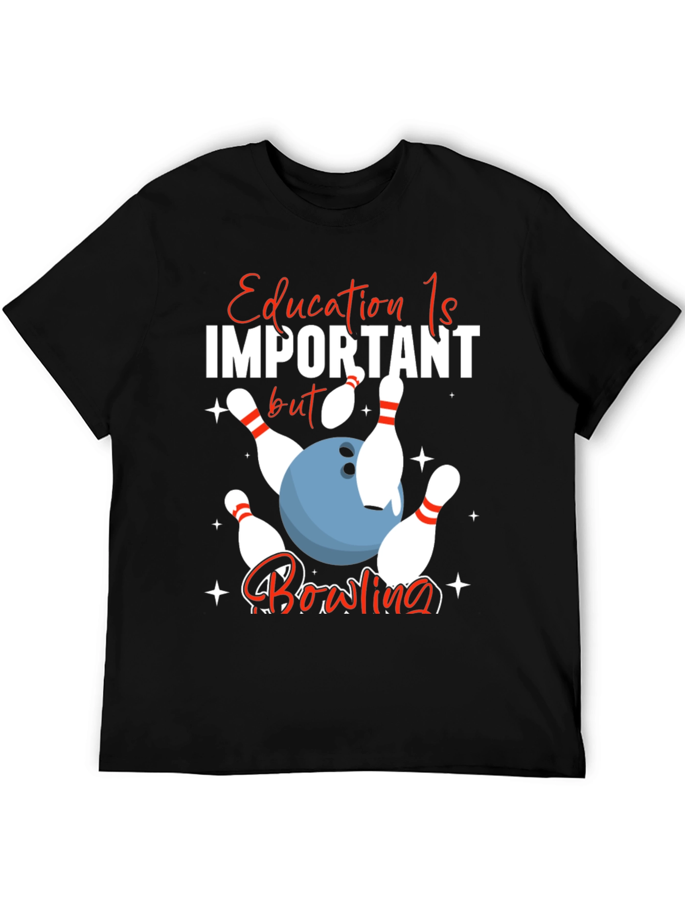 Black Education is Important Bowling T-Shirt view 5