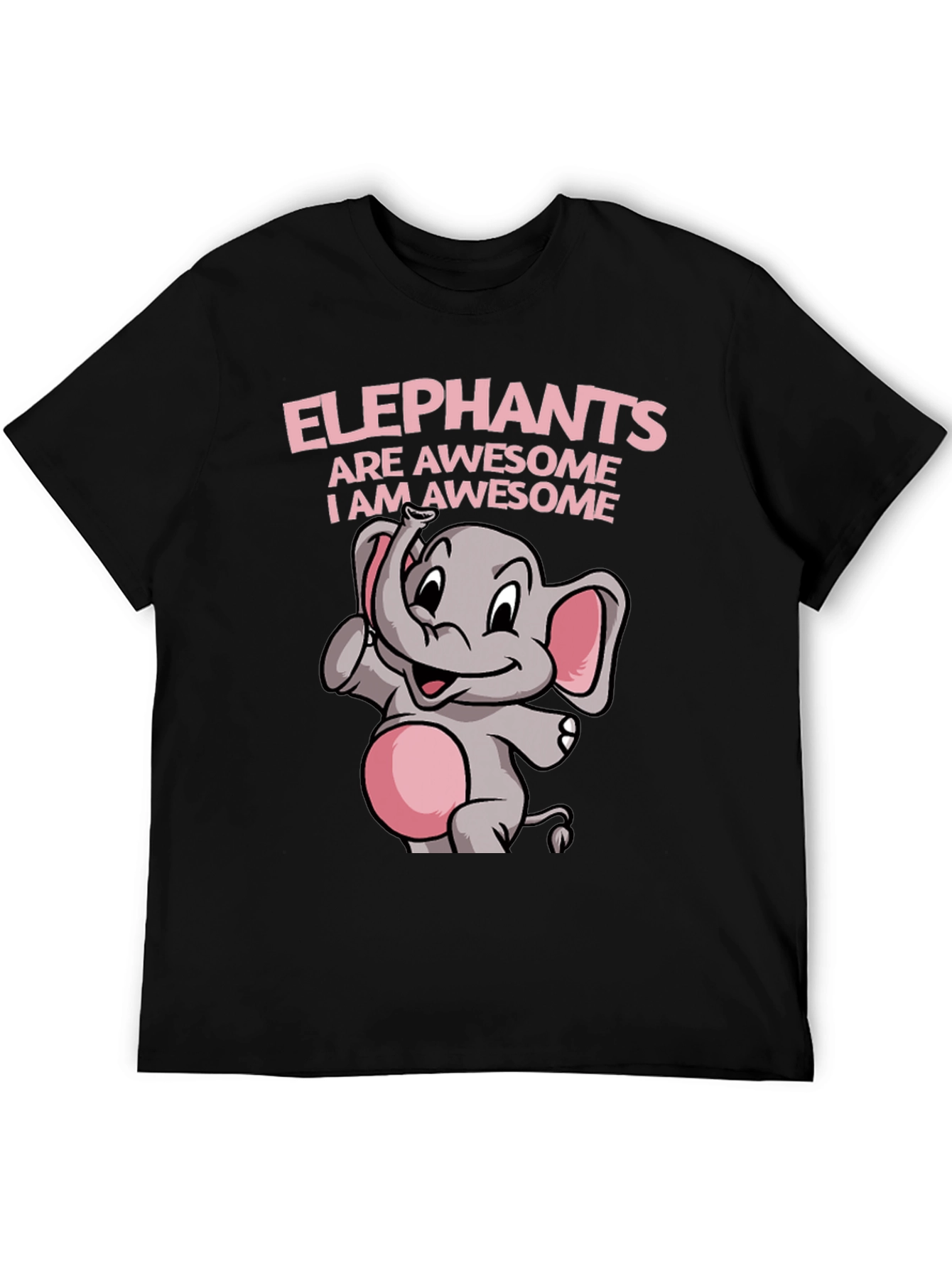 Black Elephant Awesome Graphic Tee Shirt view 5