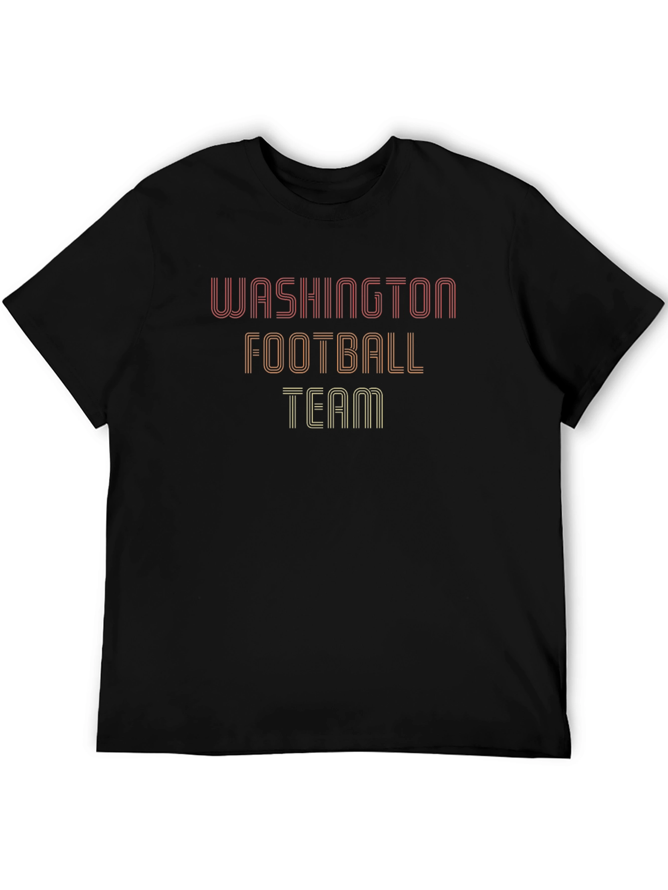Black Washington Football Team Retro Graphic T-Shirt view 5