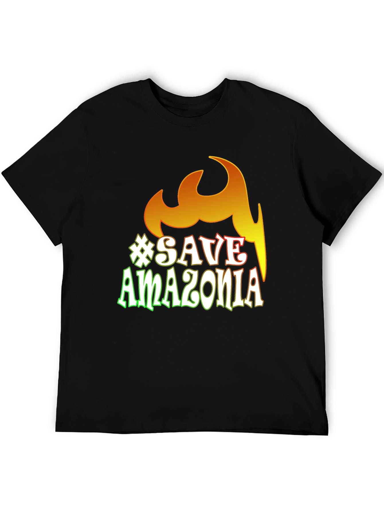 Black Save Amazonia Graphic Tee - Black T-Shirt view 5