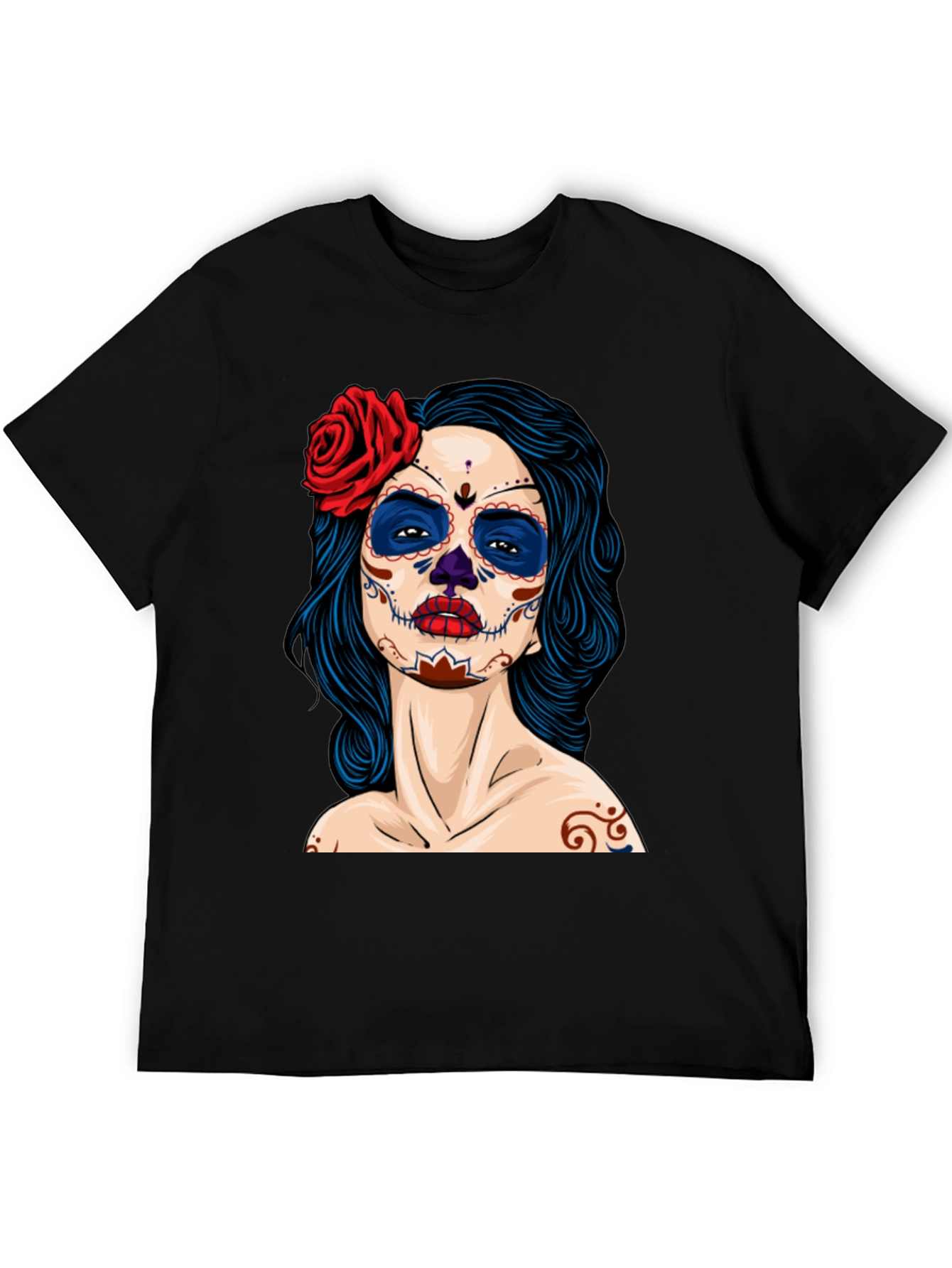 Black Day of the Dead T-Shirt view 5