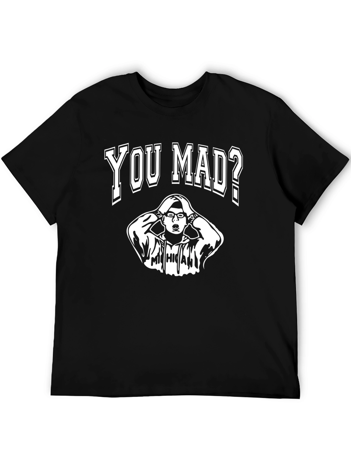 Black You Mad? Graphic T-Shirt - Black Cotton Tee view 5
