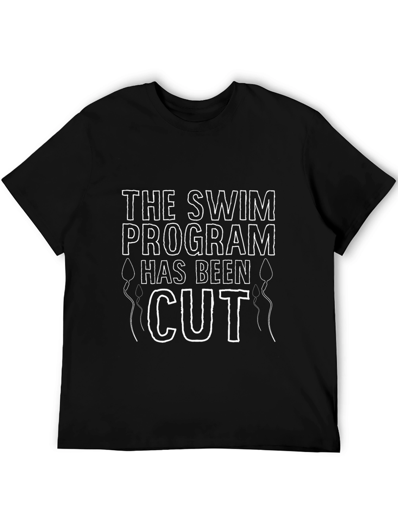 Black Swim Program Cut T-Shirt view 5