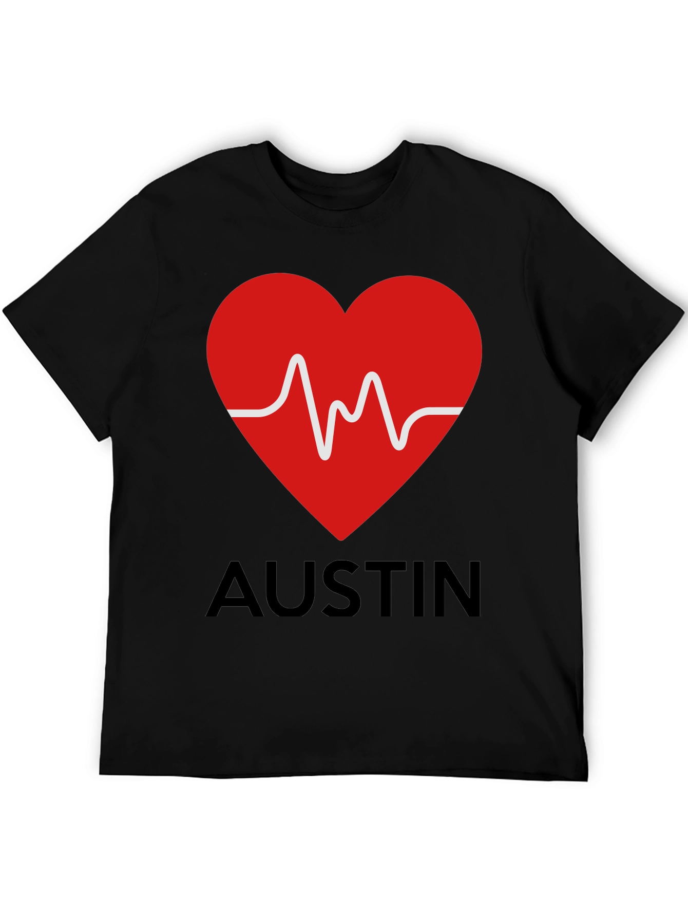 Austin Heartbeat T-Shirt - Stylish Graphic Tee - 5